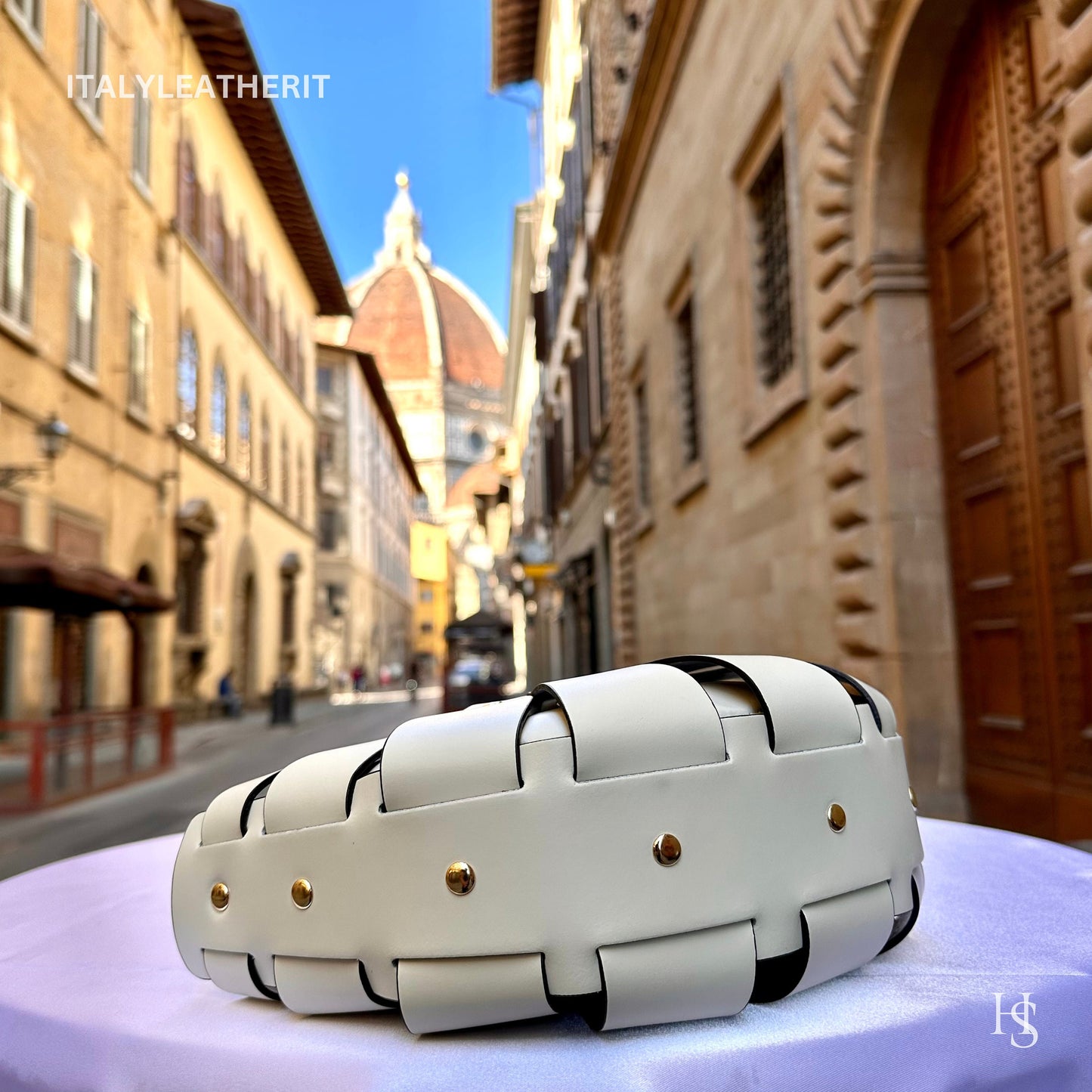 Italian Handmade Leather Bags For Women l l Elegant Leather Tote From Florence, Cream leather tote, Made in Italy