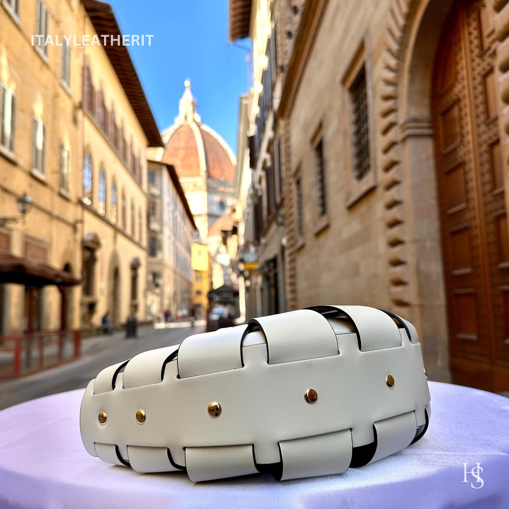 Italian Handmade Leather Bags For Women l l Elegant Leather Tote From Florence, Cream leather tote, Made in Italy