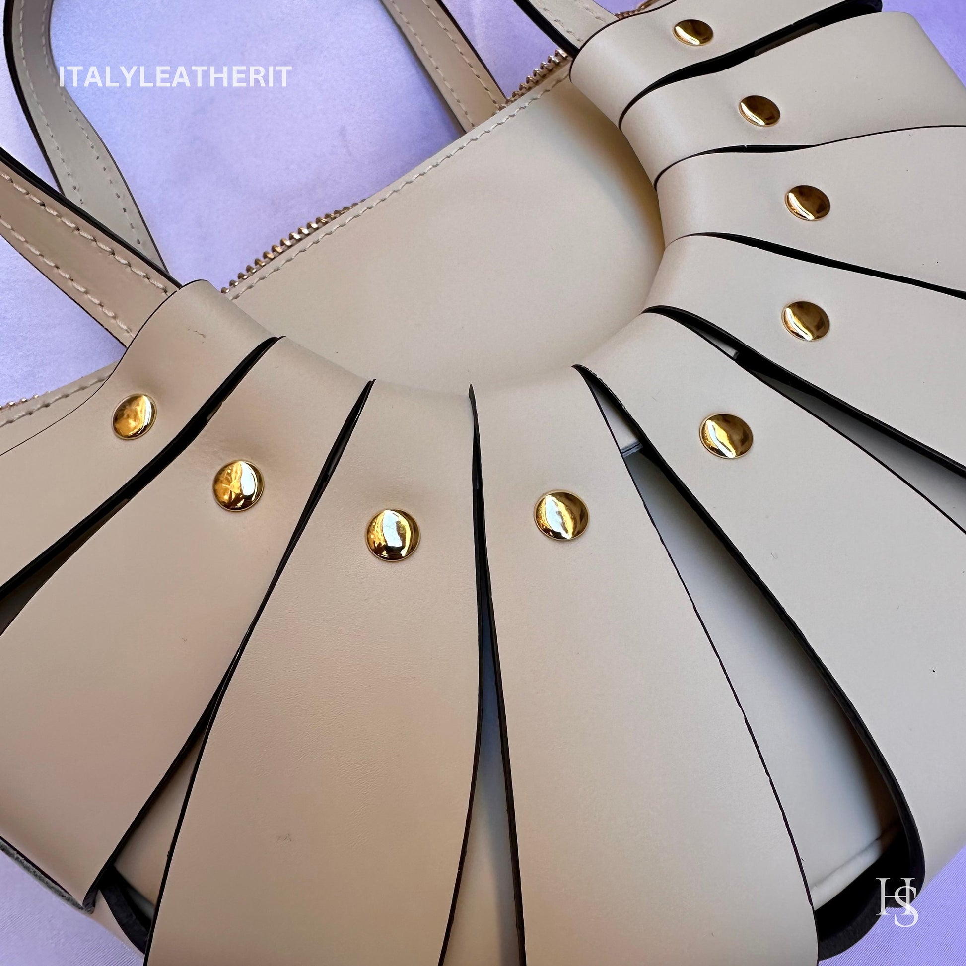 Italian Handmade Leather Bags For Women l l Elegant Leather Tote From Florence, Cream leather tote, Made in Italy