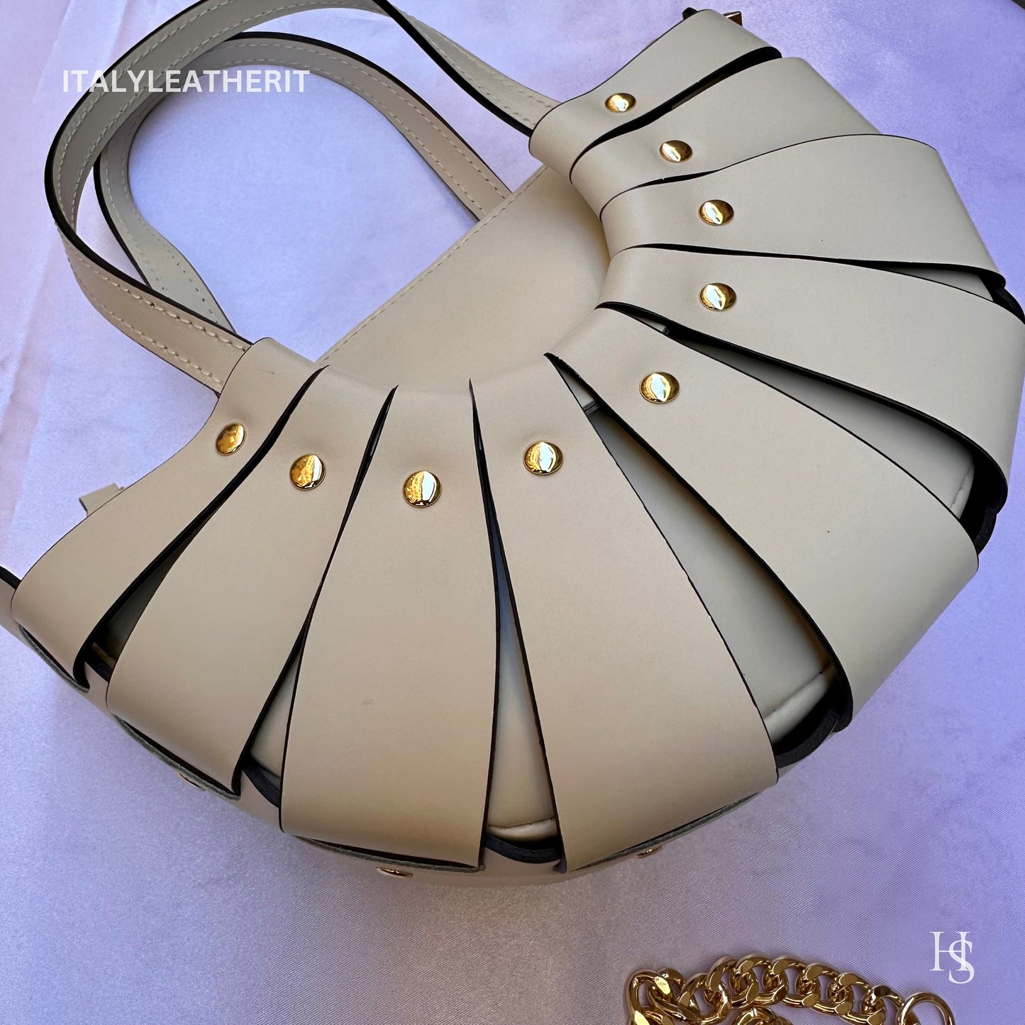 Italian Handmade Leather Bags For Women l l Elegant Leather Tote From Florence, Cream leather tote, Made in Italy