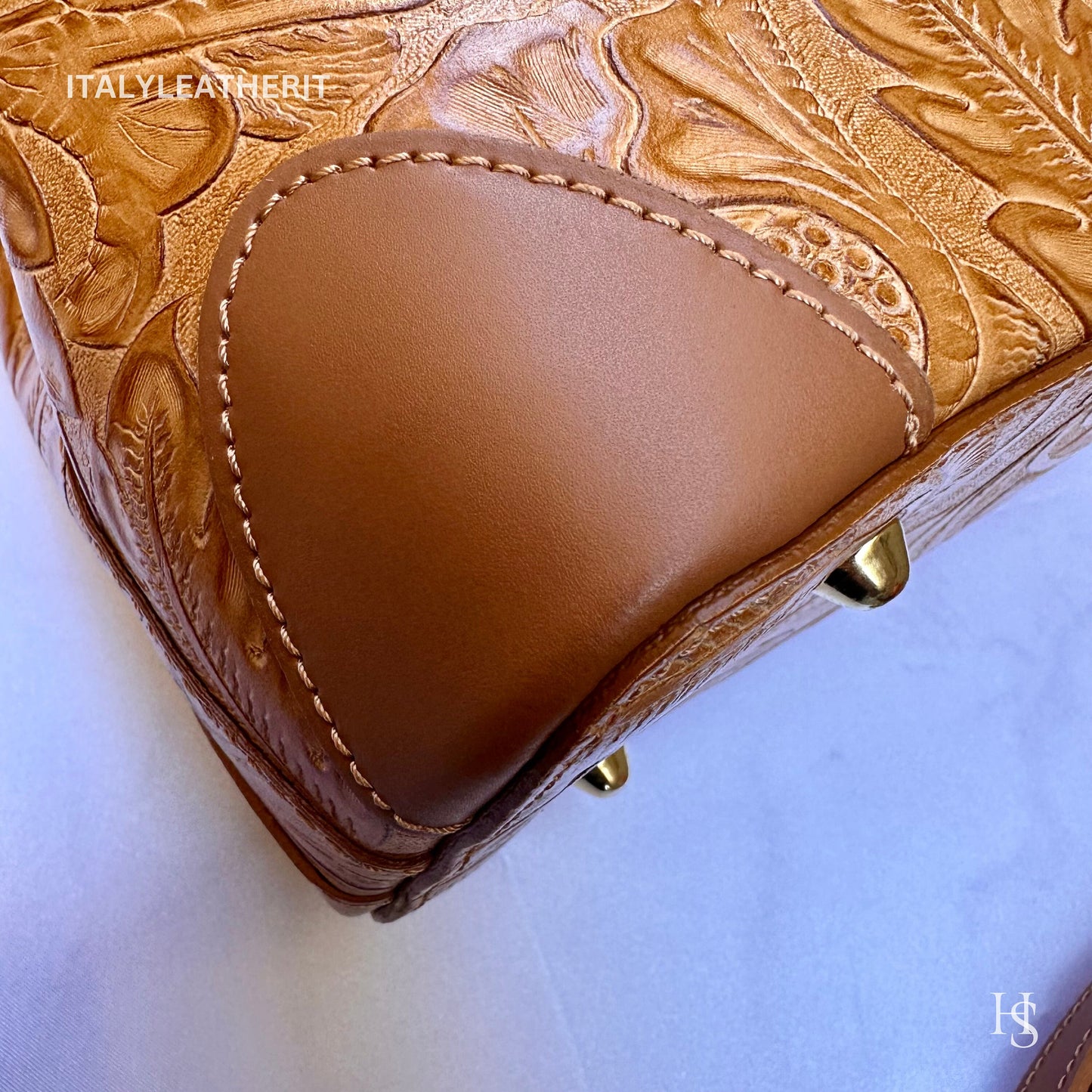 Italian Handmade Leather Bags For Woman l l Elegant Leather Tote From Florence || Made in Italy , Brown leather tote