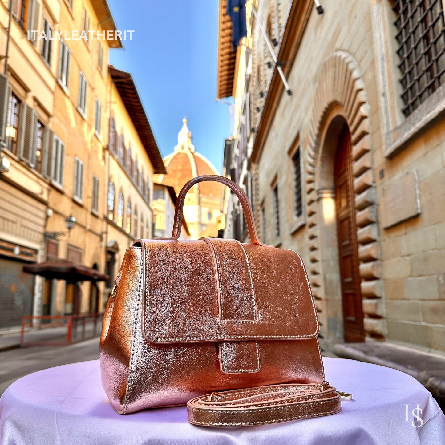 Italian Handmade Leather Bags For Women | Elegant Leather Tote From Florence, Luxury Handbag