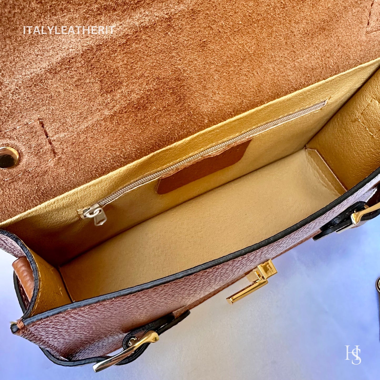 Italian Handmade Leather Bags For Women | Elegant Leather Tote From Florence | Brown Handbag and Shoulder Bag