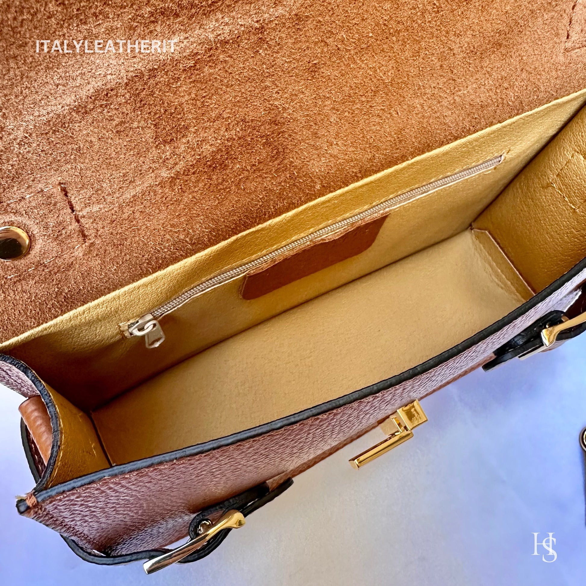 Italian Handmade Leather Bags For Women | Elegant Leather Tote From Florence | Brown Handbag and Shoulder Bag