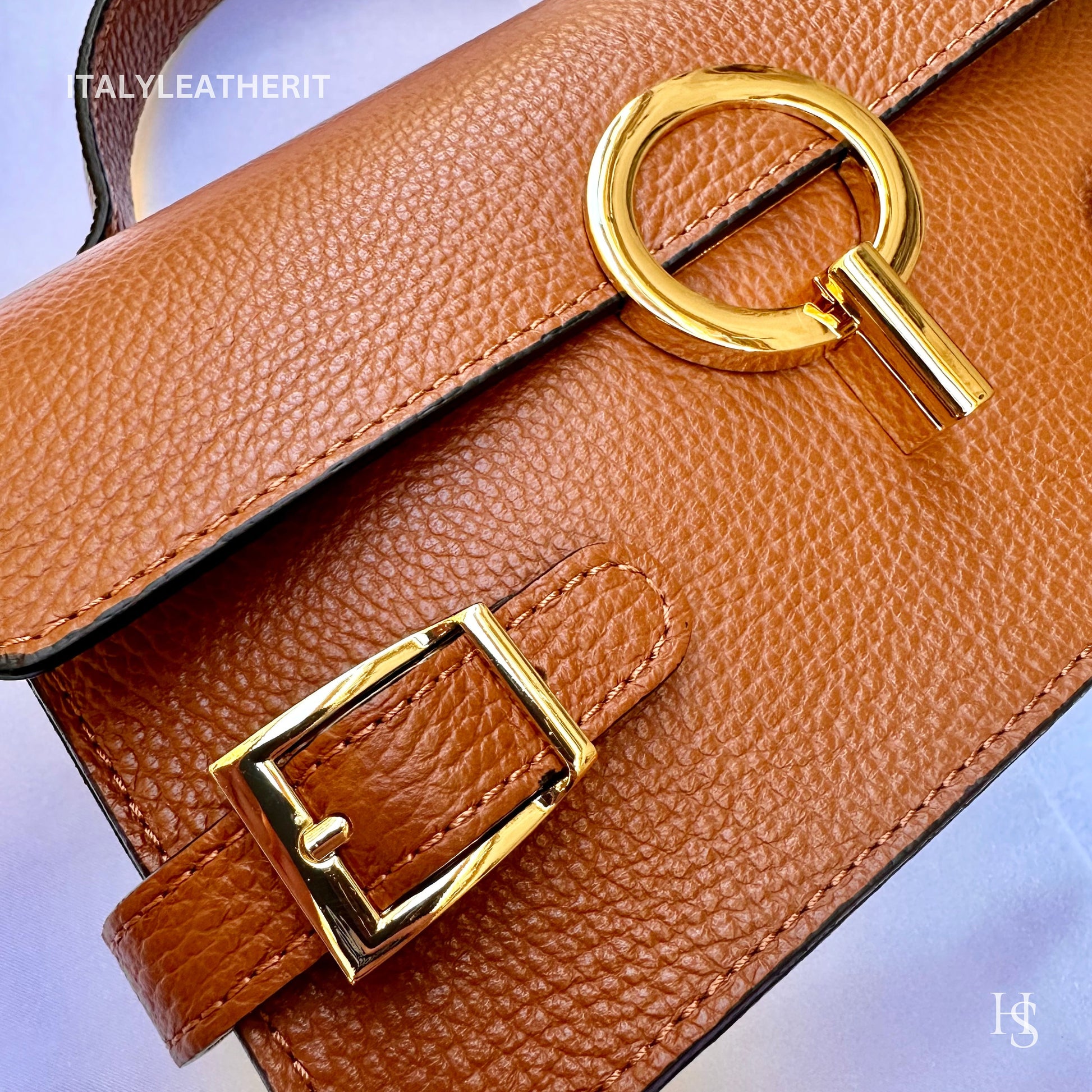 Italian Handmade Leather Bags For Women | Elegant Leather Tote From Florence | Brown Handbag and Shoulder Bag