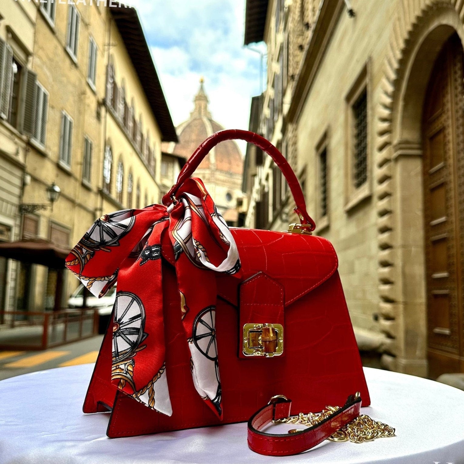Italian Handmade Leather Bags For Woman l l Elegant Leather Tote From Florence, Formal event totes