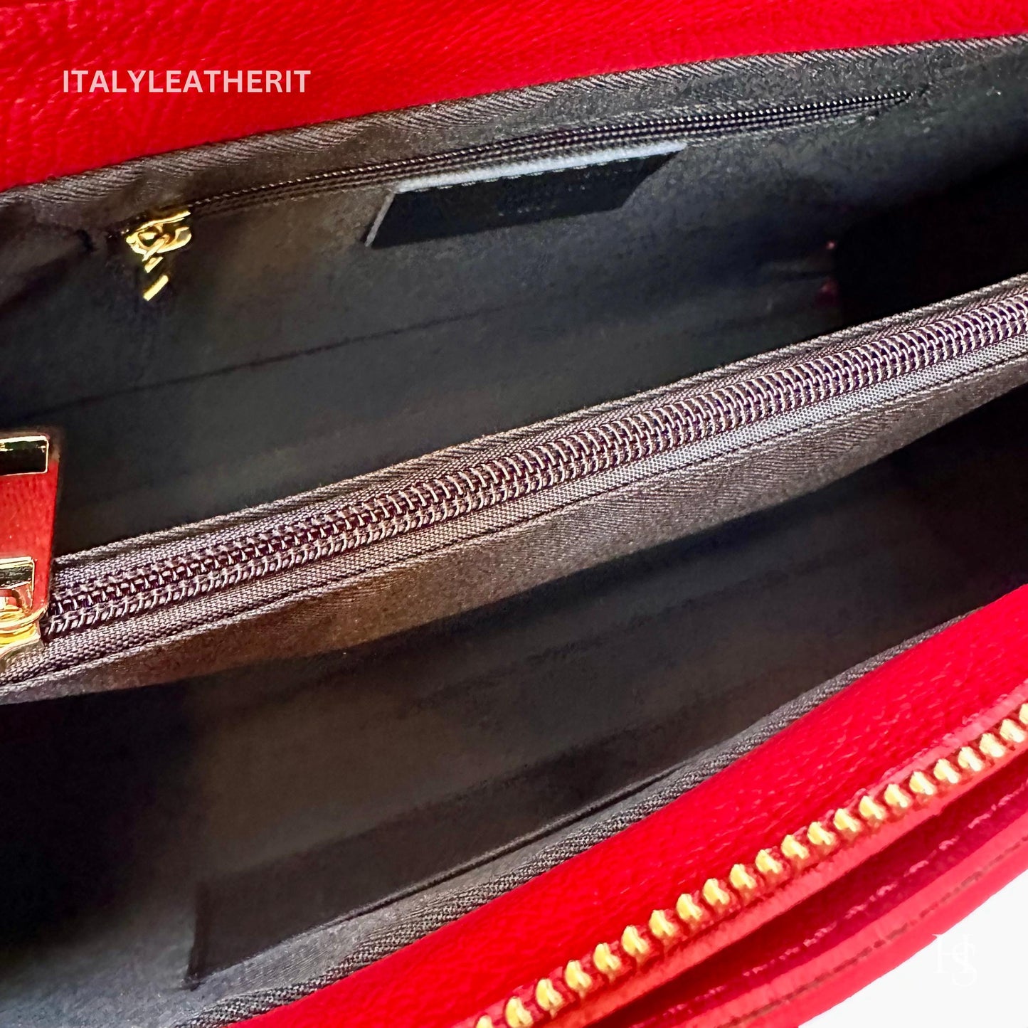 Italian Handmade Leather Bags for Women | Elegant Tote & Purse from Florence, gold hardware bag, Red leather tote