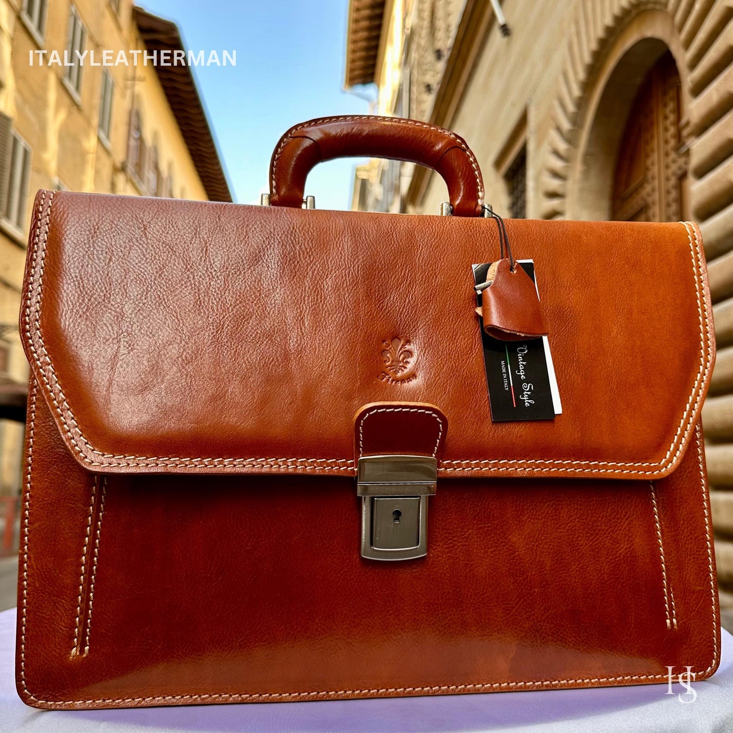 Italian Handmade Leather Briefcase Bags for Men, Inspired Men's Messenger Bag, Perfect gift for him, Made in Italy