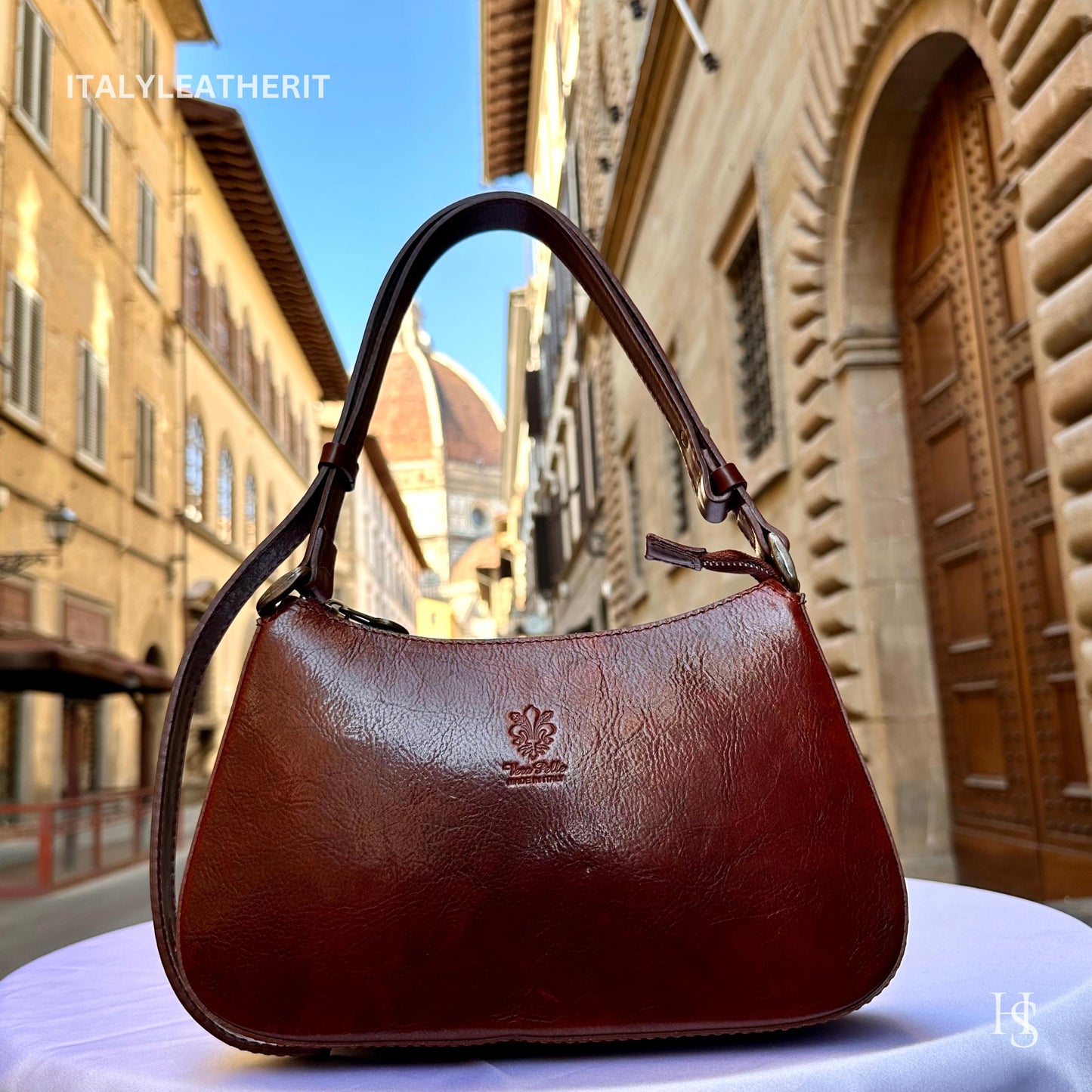 Italian Handmade Leather Bags For Women l Elegant Small Leather Tote From Florence, Mini Shoulder Bag, Gift for her