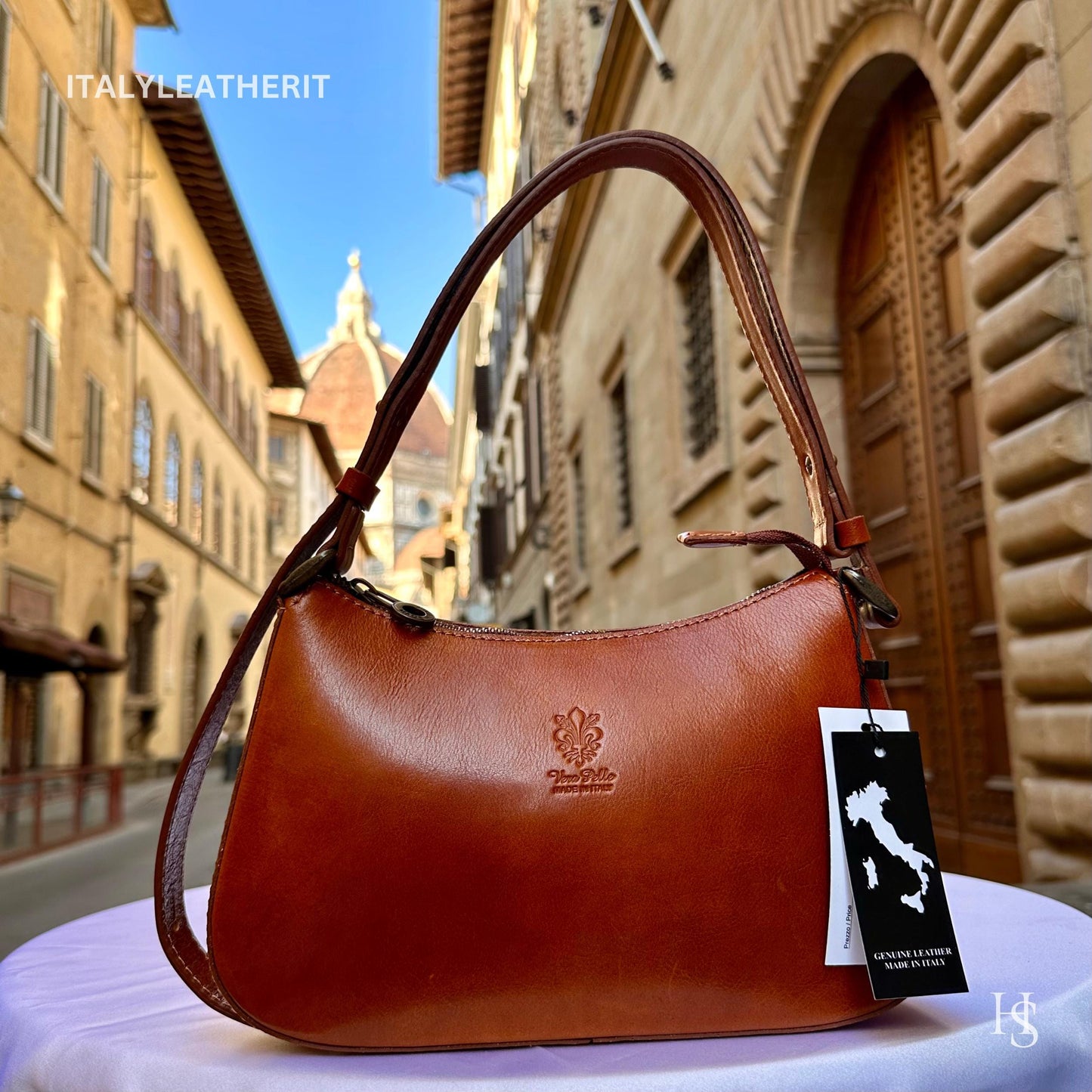 Italian Handmade Leather Bags For Women l Elegant Small Leather Tote From Florence, Mini Shoulder Bag, Gift for her