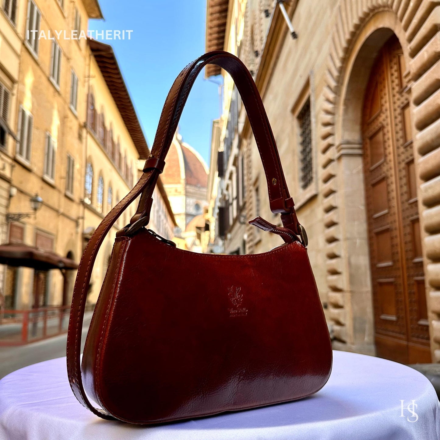 Italian Handmade Leather Bags For Women l Elegant Small Leather Tote From Florence, Mini Shoulder Bag, Gift for her