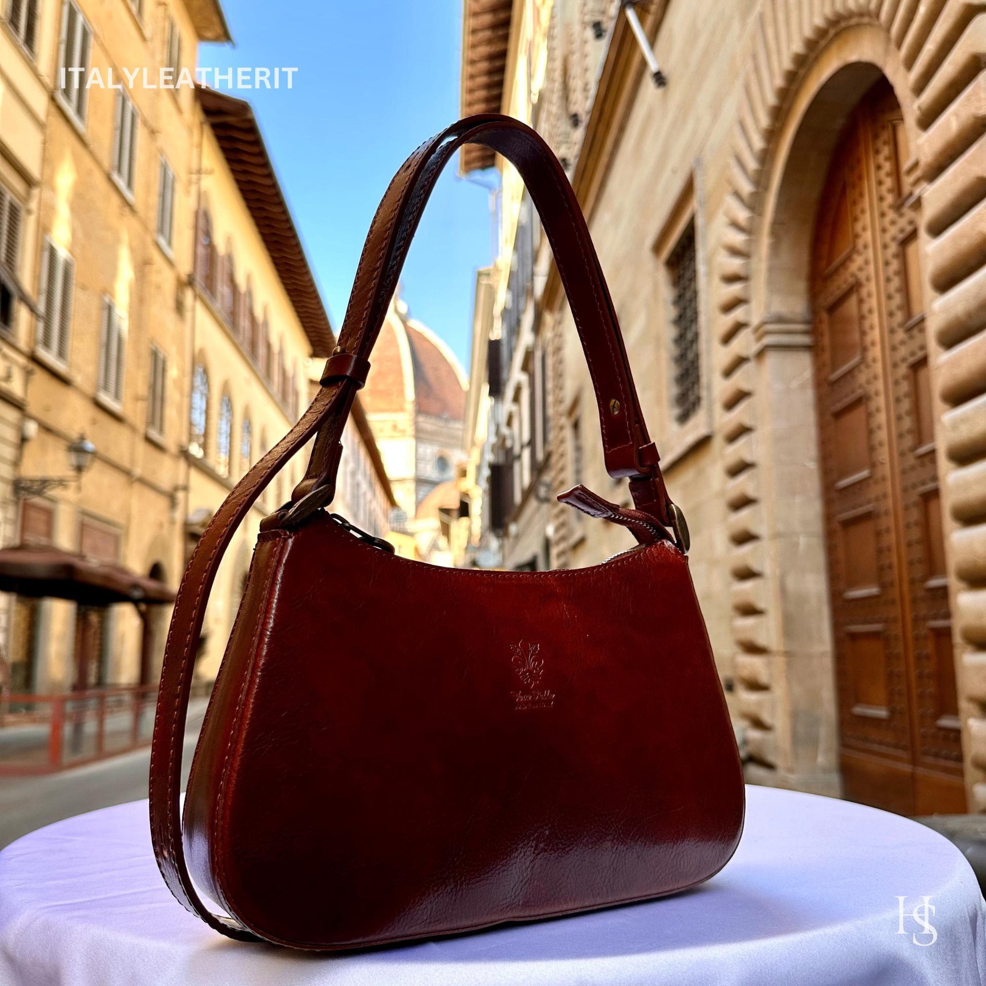 Italian Handmade Leather Bags For Women l Elegant Small Leather Tote From Florence, Mini Shoulder Bag, Gift for her