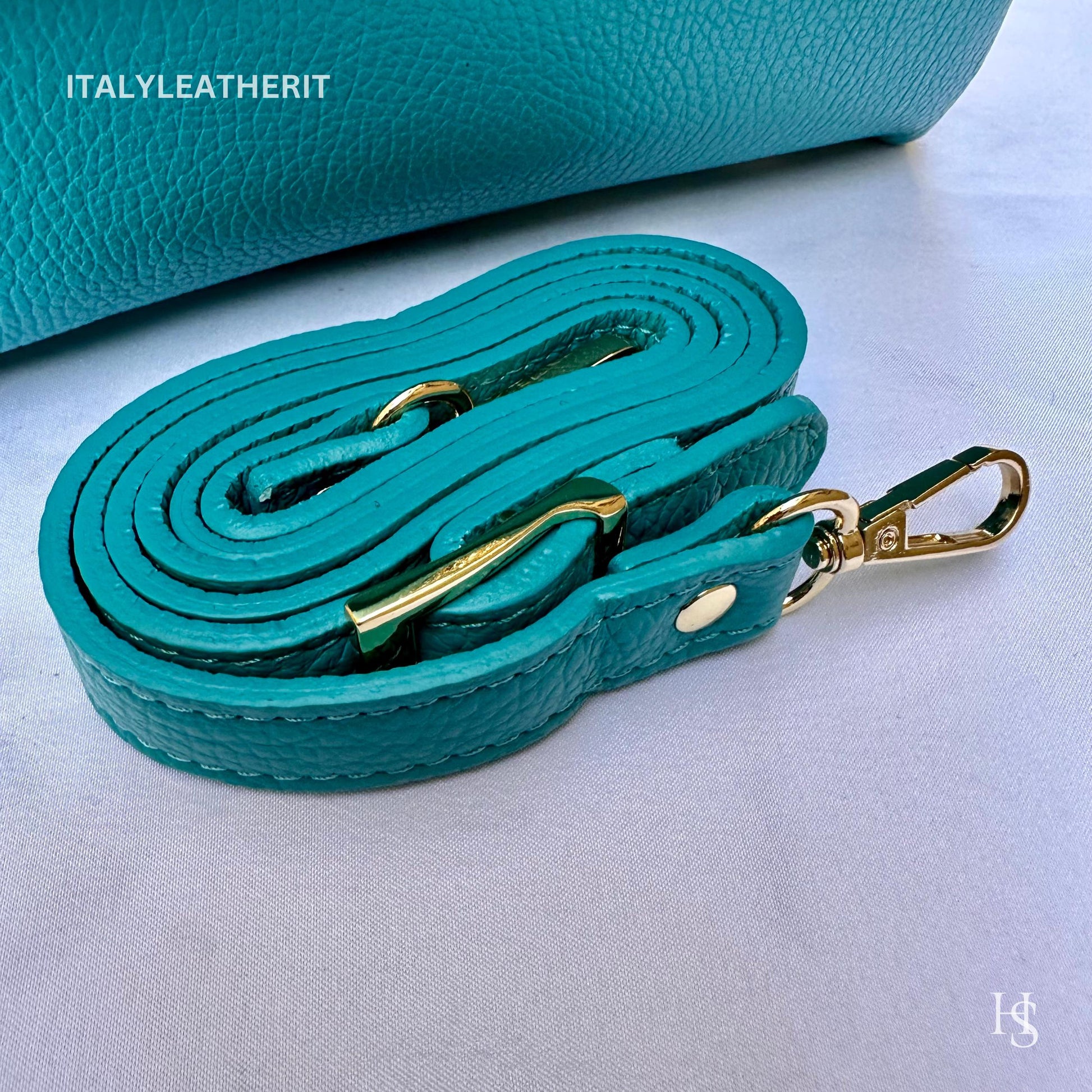Italian Handmade Leather Bags For Women l l Elegant Leather Tote From Florence with bee-shaped lobster clasp closure