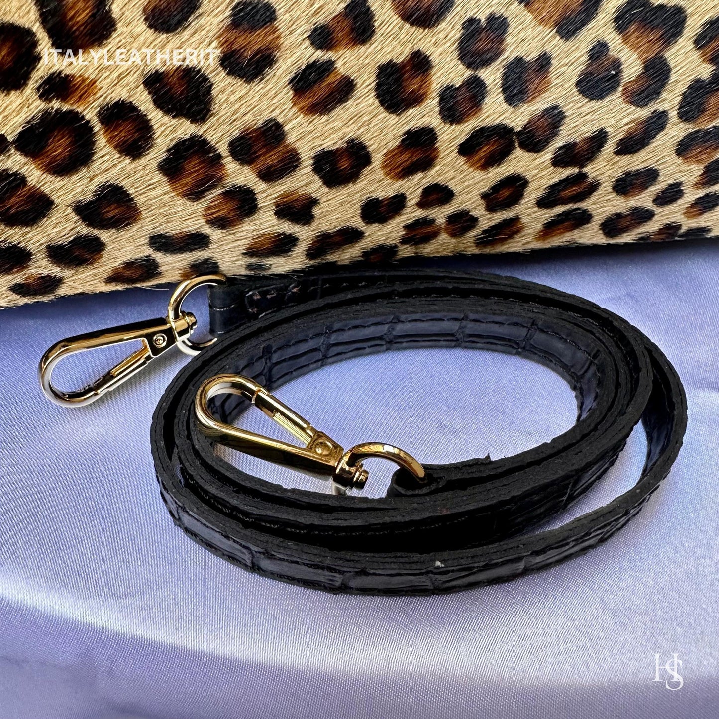 Italian Handmade Leather Bags For Woman l l Elegant Leather Tote From Florence, Black bag, Lock bag, Real Horse Hair