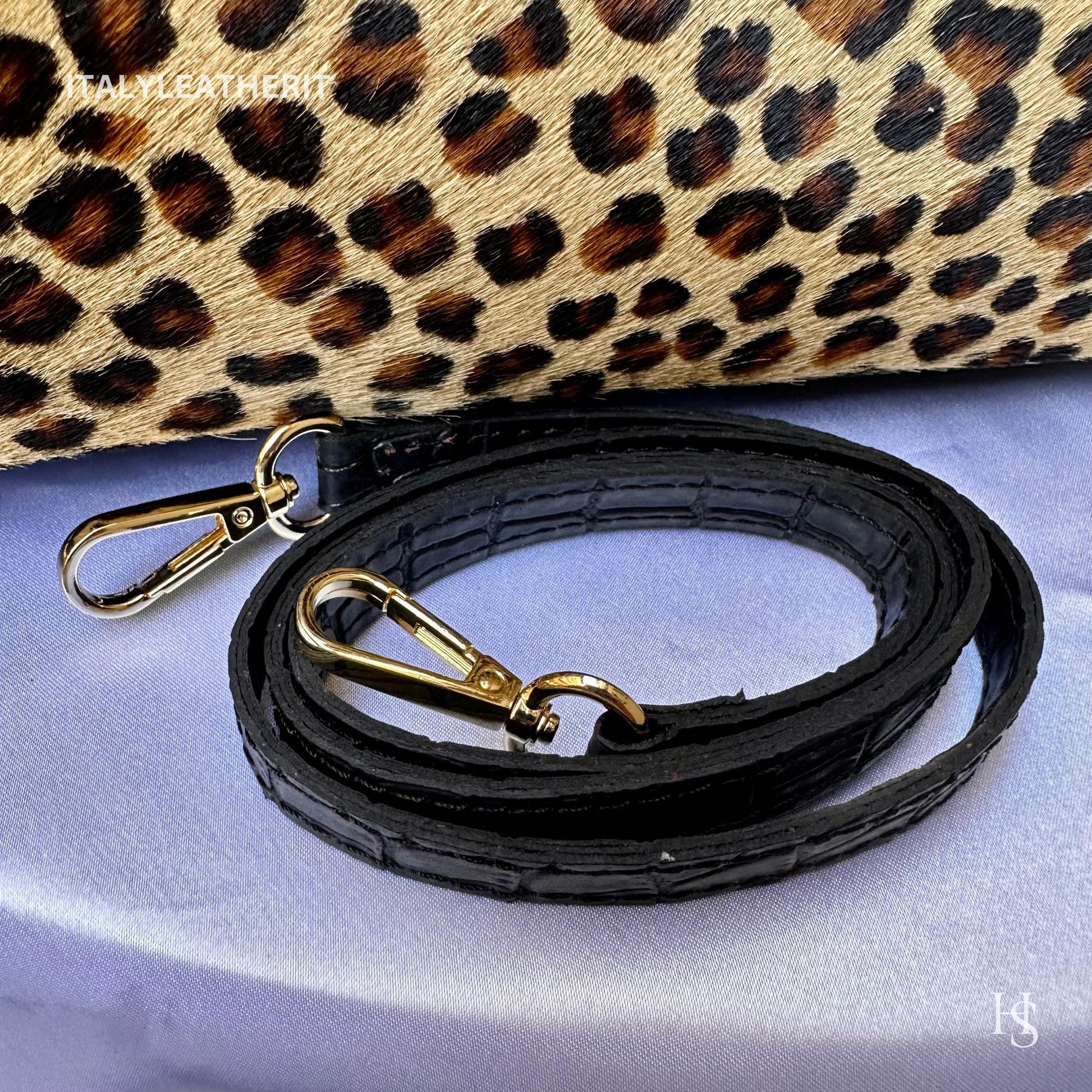 Italian Handmade Leather Bags For Woman l l Elegant Leather Tote From Florence, Black bag, Lock bag, Real Horse Hair