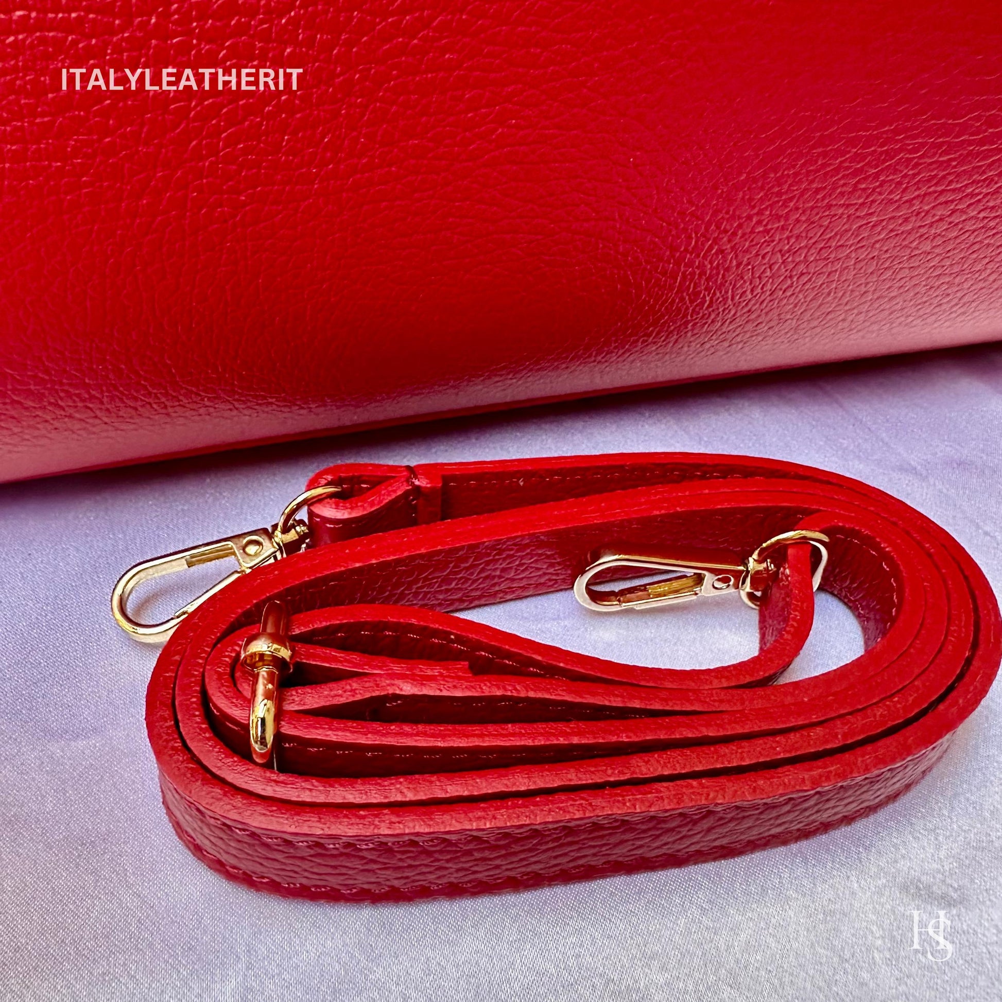 Italian Handmade Leather Bags for Women | Elegant Tote & Purse from Florence, gold hardware bag, Red leather tote