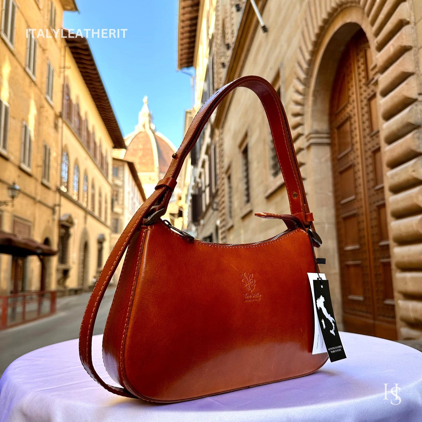 Italian Handmade Leather Bags For Women l Elegant Small Leather Tote From Florence, Mini Shoulder Bag, Gift for her