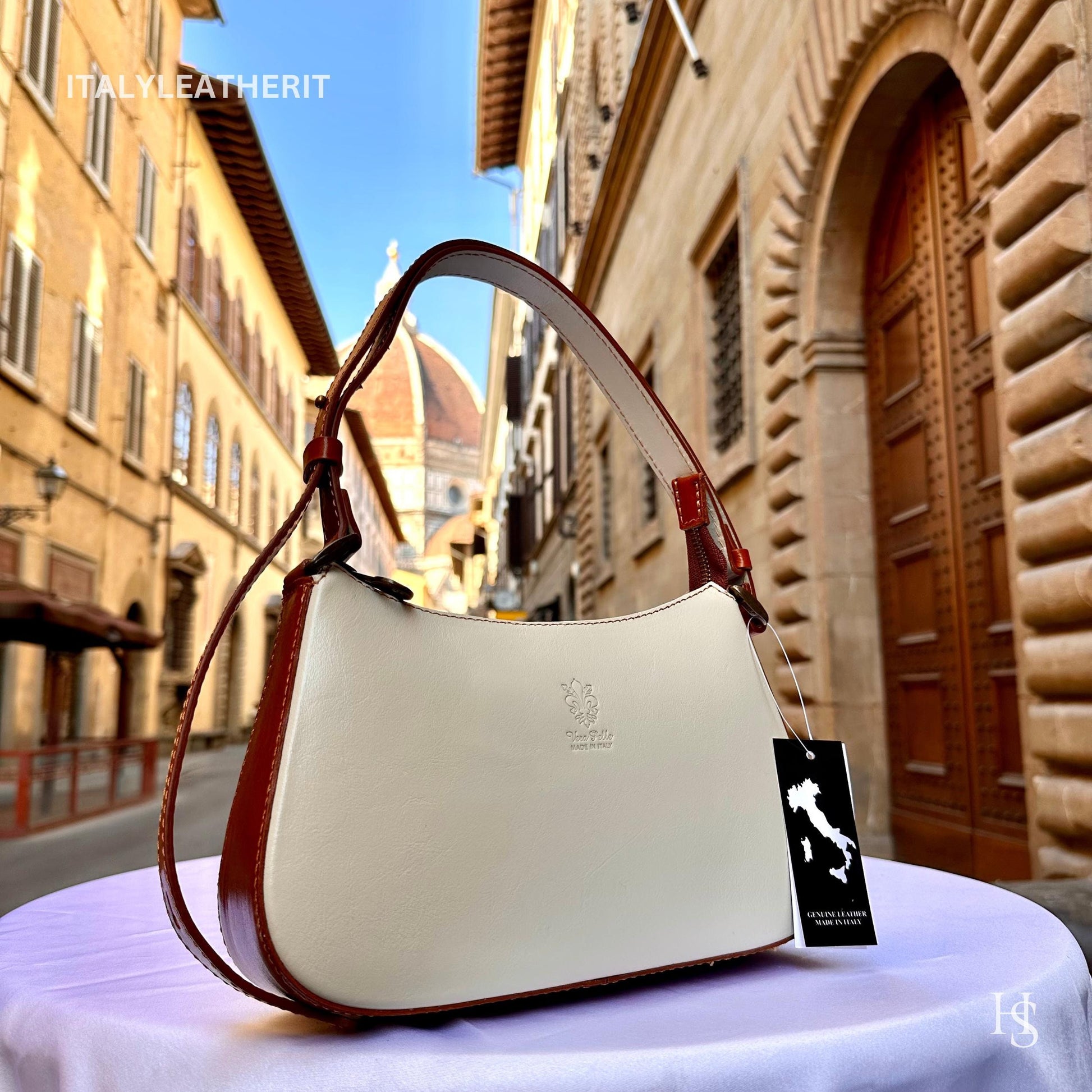 Italian Handmade Leather Bags For Women l Elegant Small Leather Tote From Florence, Mini Shoulder Bag, Gift for her