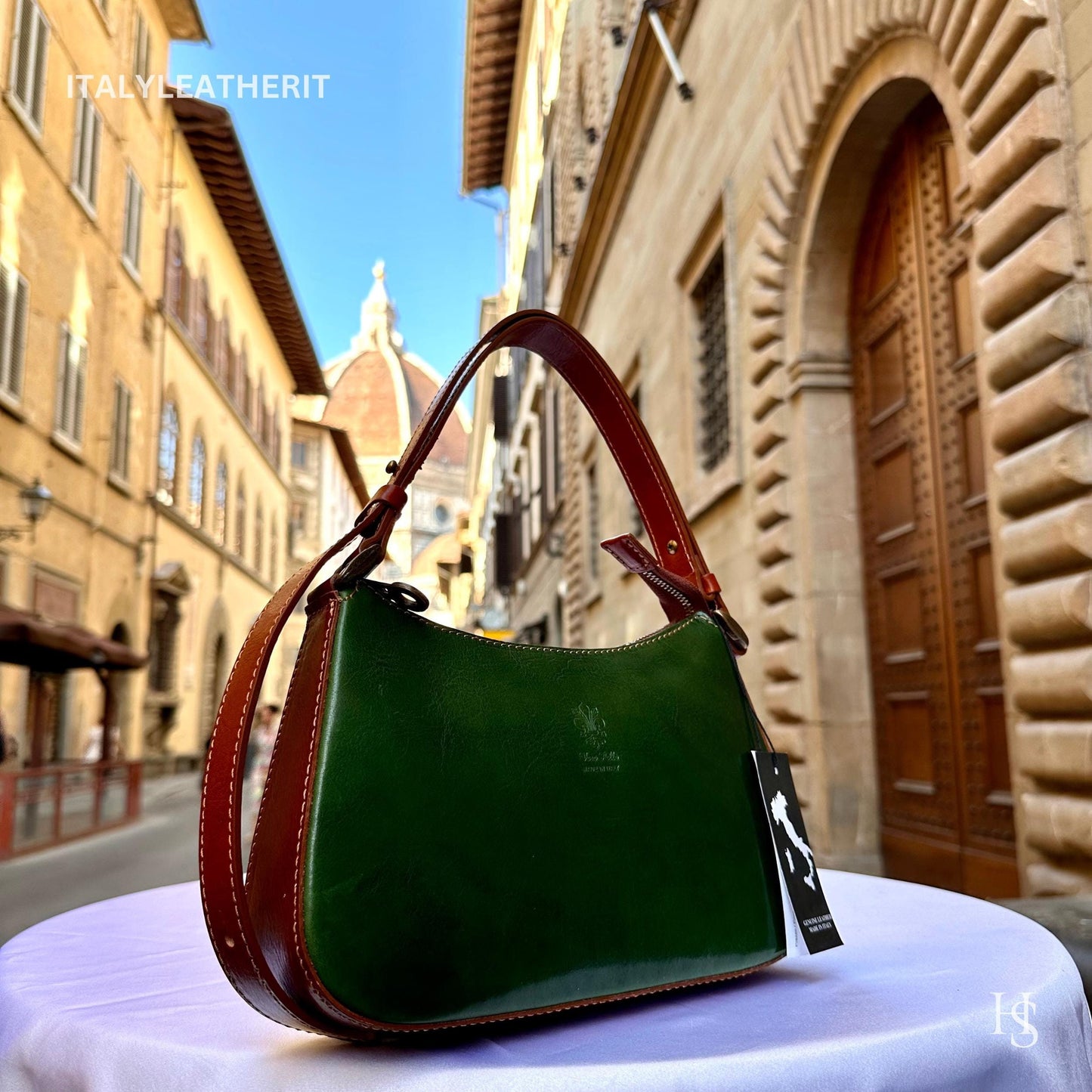 Italian Handmade Leather Bags For Women l Elegant Small Leather Tote From Florence, Mini Shoulder Bag, Gift for her