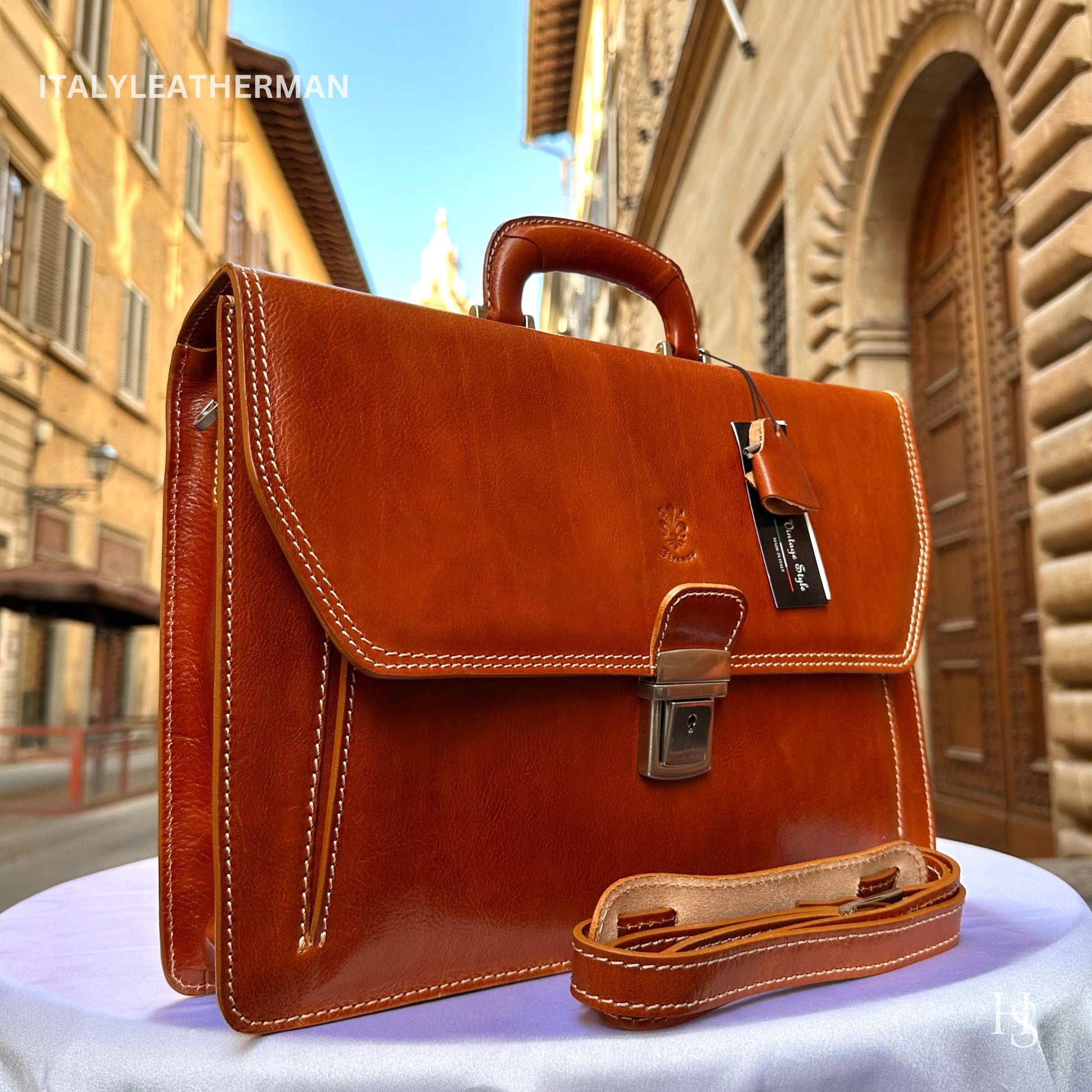 Italian Handmade Leather Briefcase Bags for Men, Inspired Men's Messenger Bag, Perfect gift for him, Made in Italy
