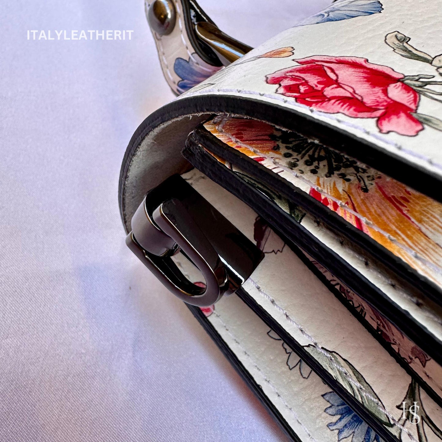 Italian Handmade Leather Bags For Women l Elegant Leather Tote From Florence, leather tote, Flower Bag