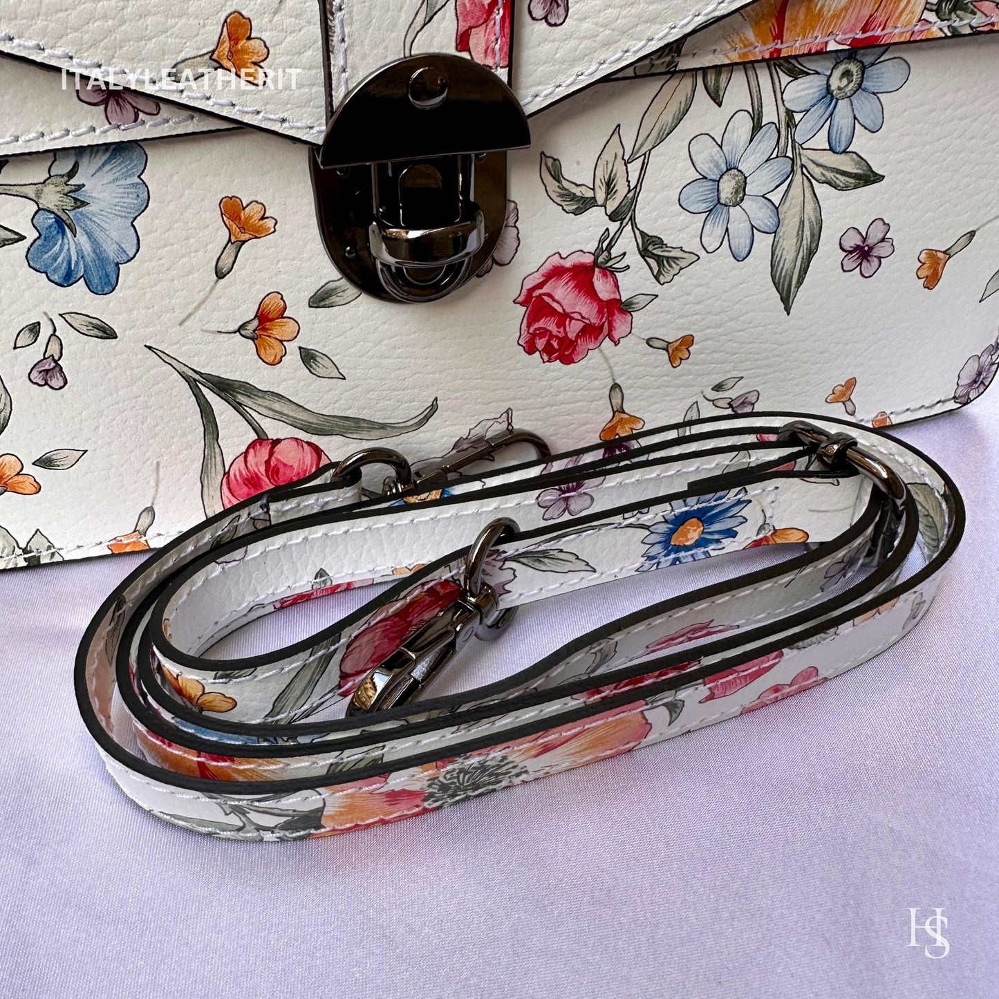 Italian Handmade Leather Bags For Women l Elegant Leather Tote From Florence, leather tote, Flower Bag