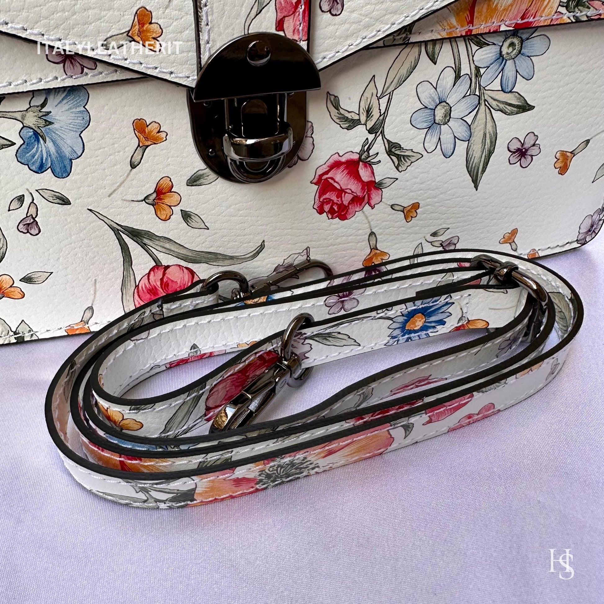 Italian Handmade Leather Bags For Women l Elegant Leather Tote From Florence, leather tote, Flower Bag