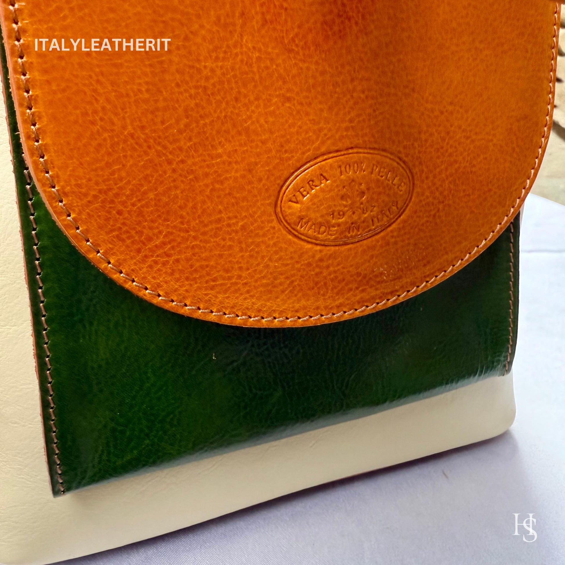 Italian Unisex Handmade Tuscan Leather Backpack From Florence, Made In Italy, Computer bag, multicolor backpack