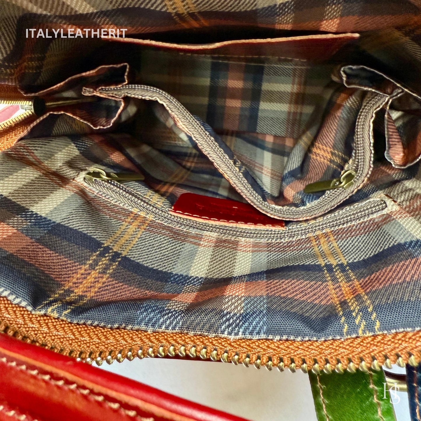 Italian Unisex Handmade Tuscan Leather Backpack From Florence, Made In Italy, Computer bag, multicolor backpack