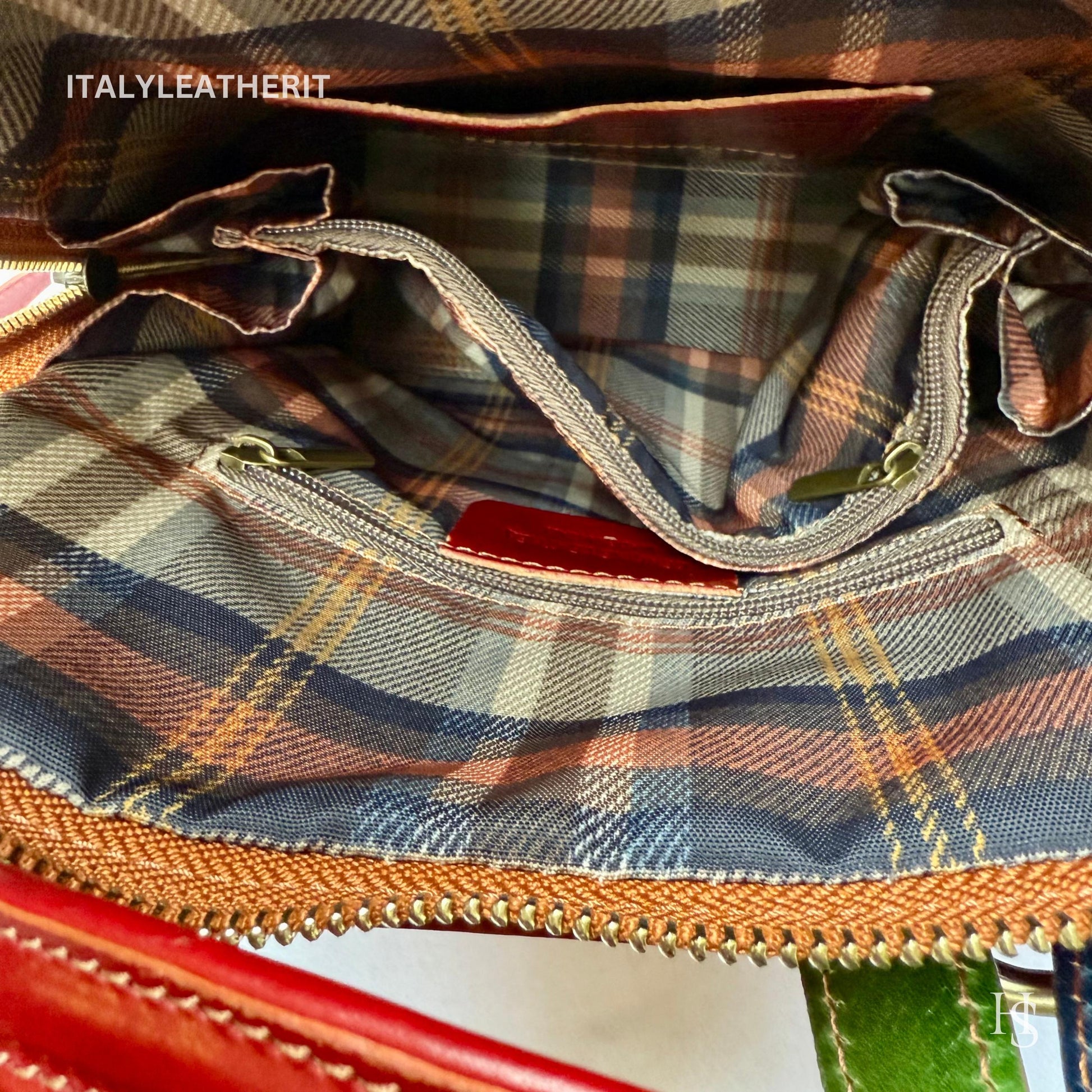Italian Unisex Handmade Tuscan Leather Backpack From Florence, Made In Italy, Computer bag, multicolor backpack