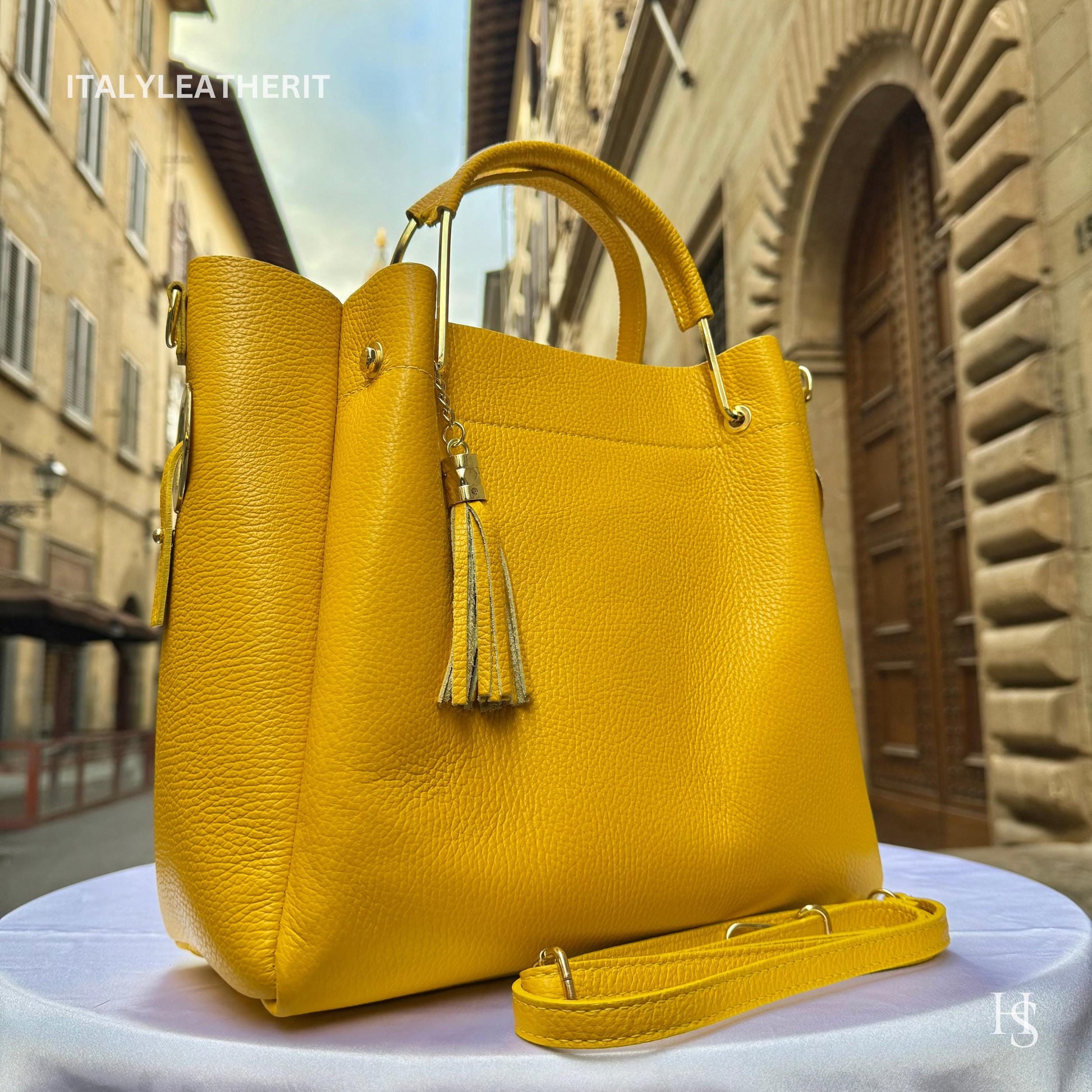 Italian Handmade Leather Bags For Women | Elegant Brown Leather Tote From Florence, Italy | Premium Craftsmanship