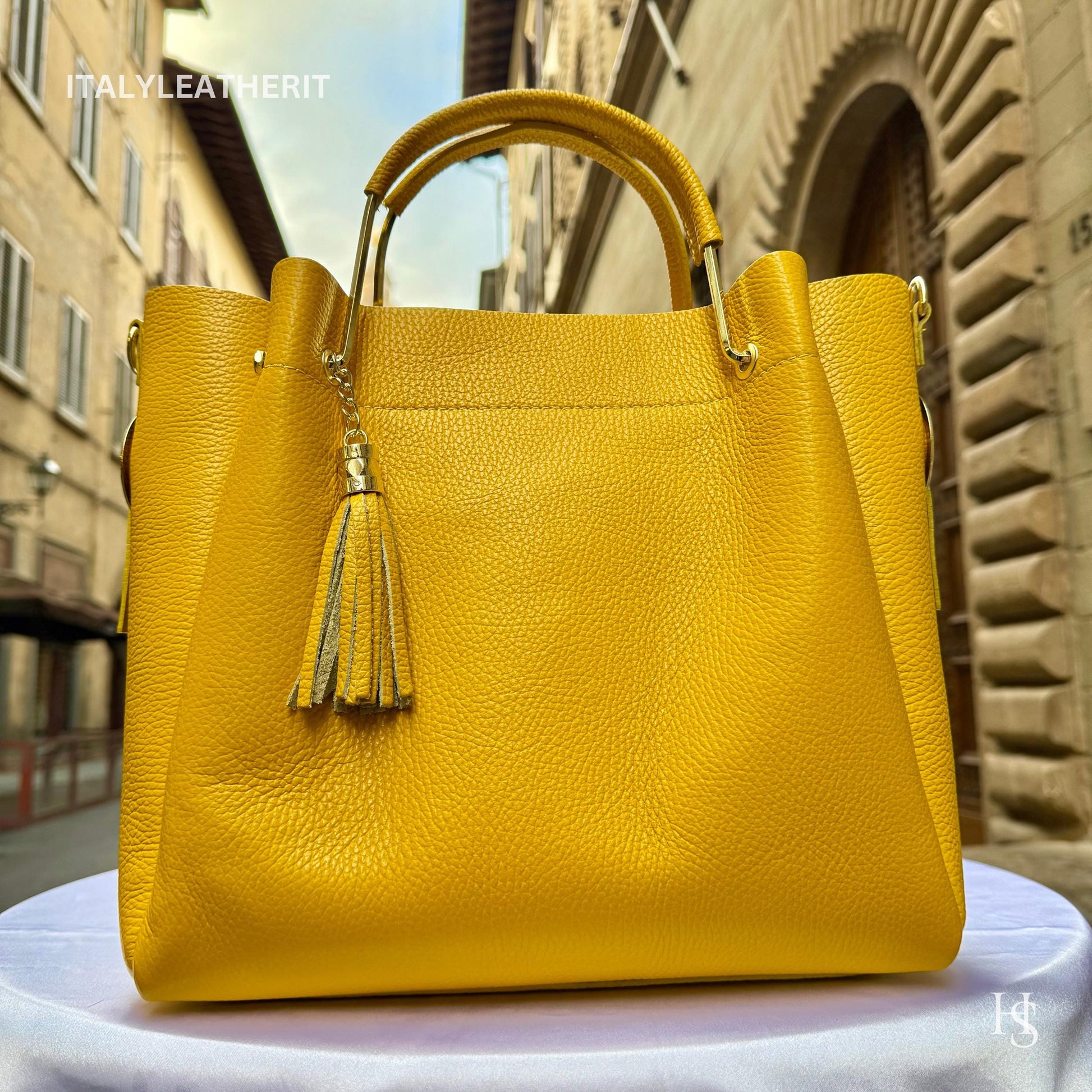 Italian Handmade Leather Bags For Women | Elegant Brown Leather Tote From Florence, Italy | Premium Craftsmanship