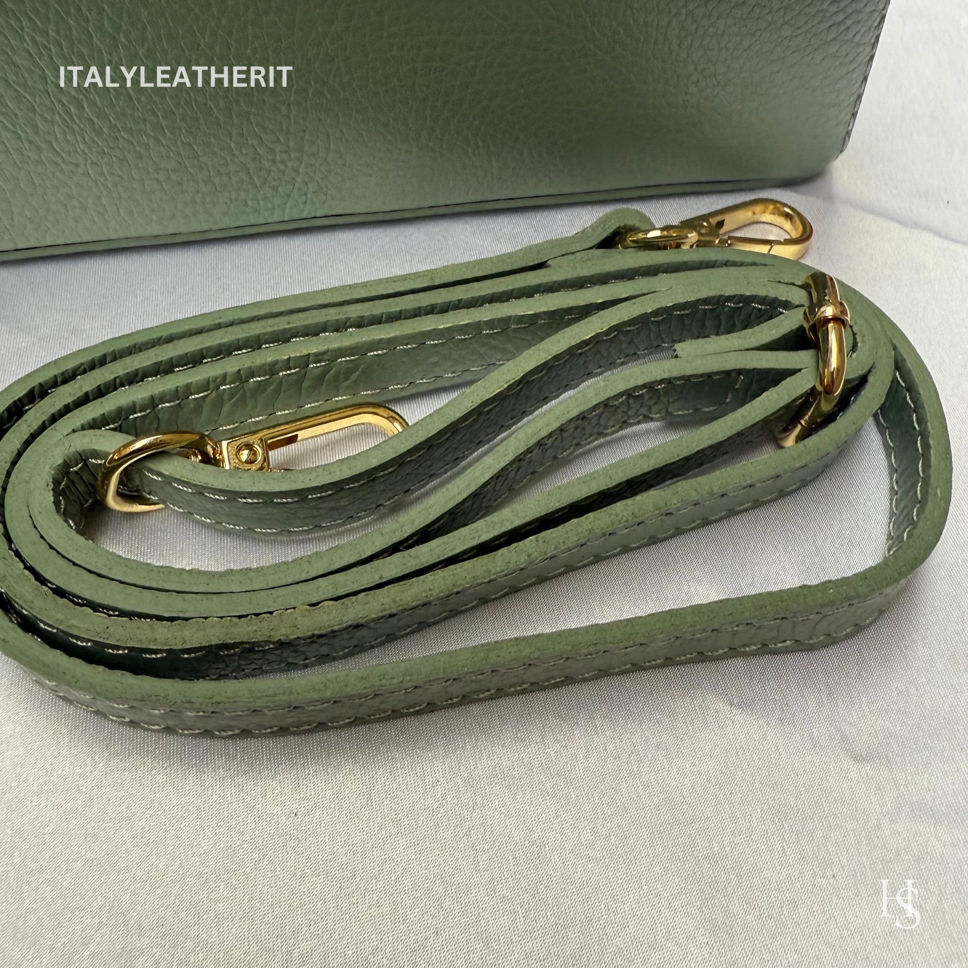 Italian Handmade Leather Bags for Women | Elegant Leather Tote from Florence with Bee-Shaped Accessory Clasp Closure