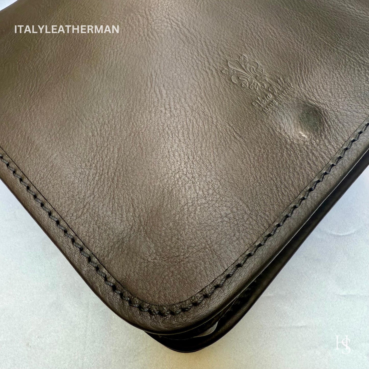 Italian Handmade Leather Crossbody Bags for Men Made In Italy from Florence || handmade leather bag , Gift for him