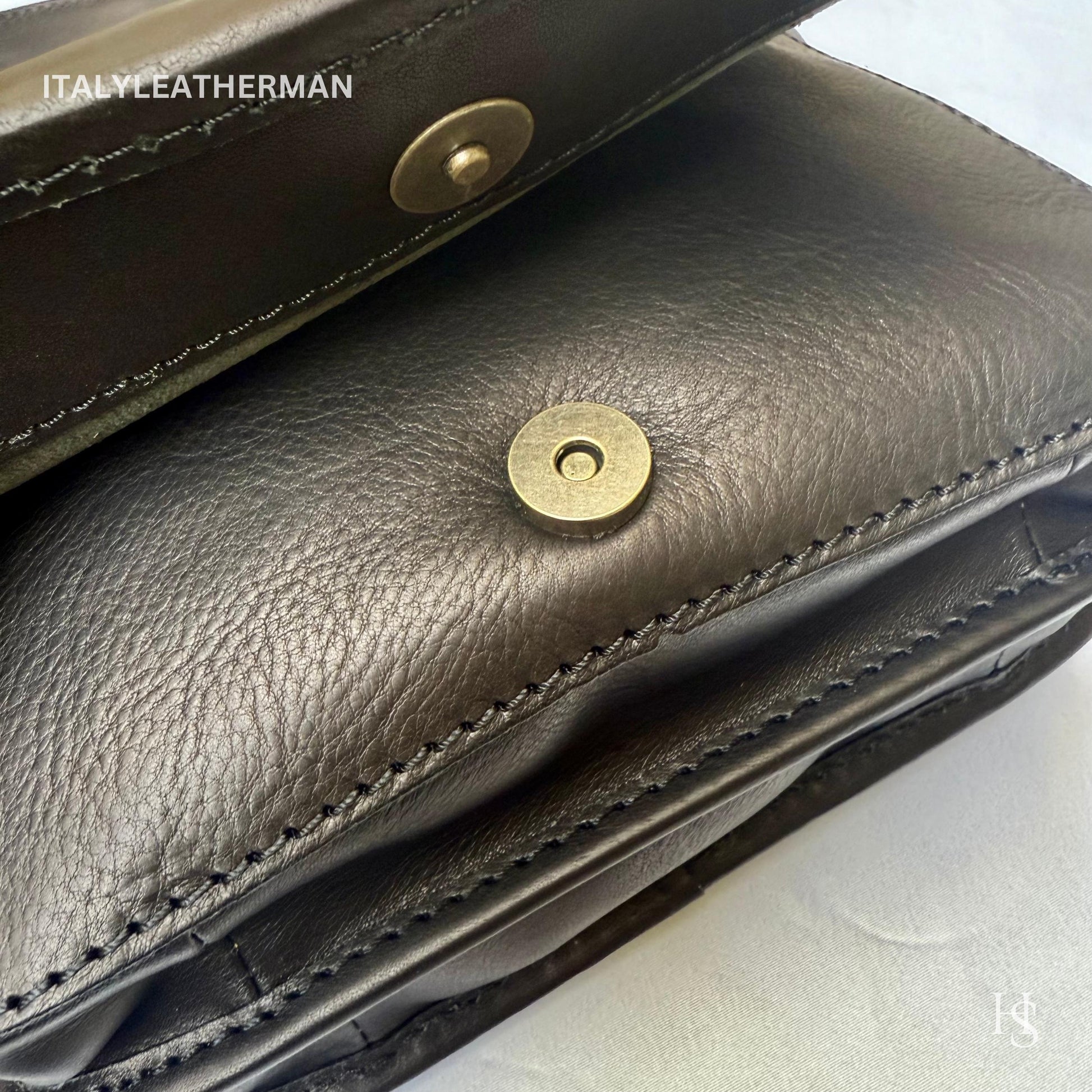 Italian Handmade Leather Crossbody Bags for Men Made In Italy from Florence || handmade leather bag , Gift for him