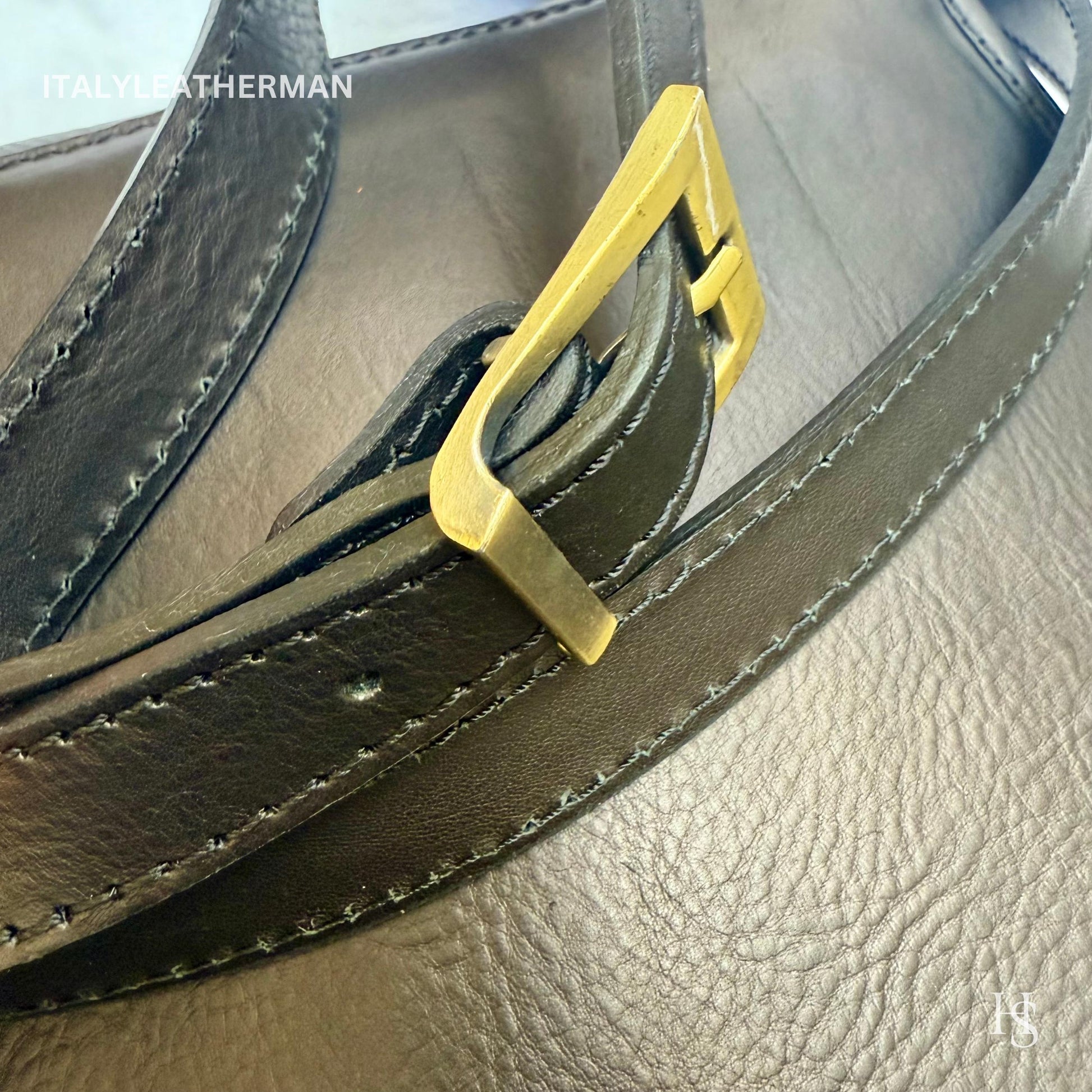 Italian Handmade Leather Crossbody Bags for Men Made In Italy from Florence || handmade leather bag , Gift for him