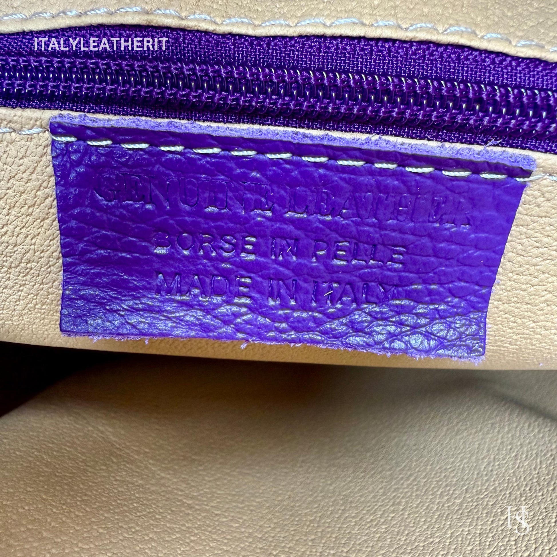 Italian Handmade Leather Bags For Women | Elegant Brown Leather Tote From Florence, Italy | Premium Craftsmanship , Purple purse