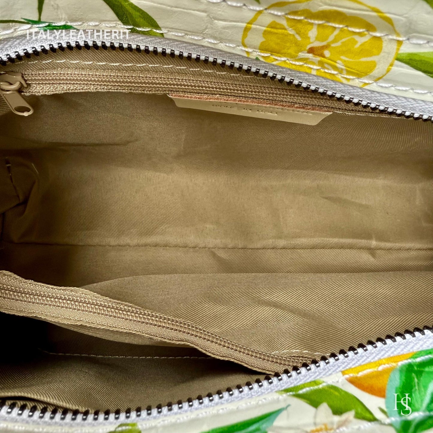 Italian Handmade Leather Bags For Woman l Elegant Leather Tote From Florence || Made in Italy, Flower lemon Purse