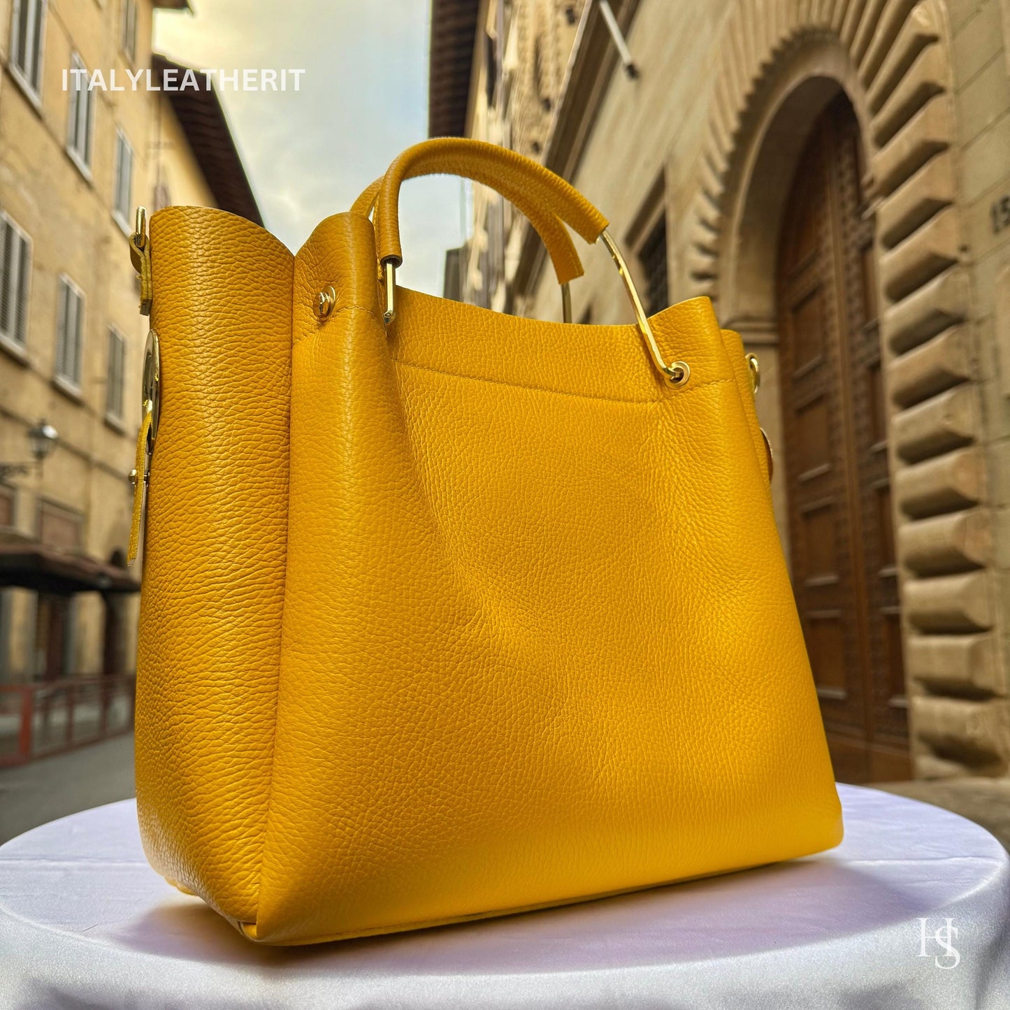 Italian Handmade Leather Bags For Women | Elegant Brown Leather Tote From Florence, Italy | Premium Craftsmanship
