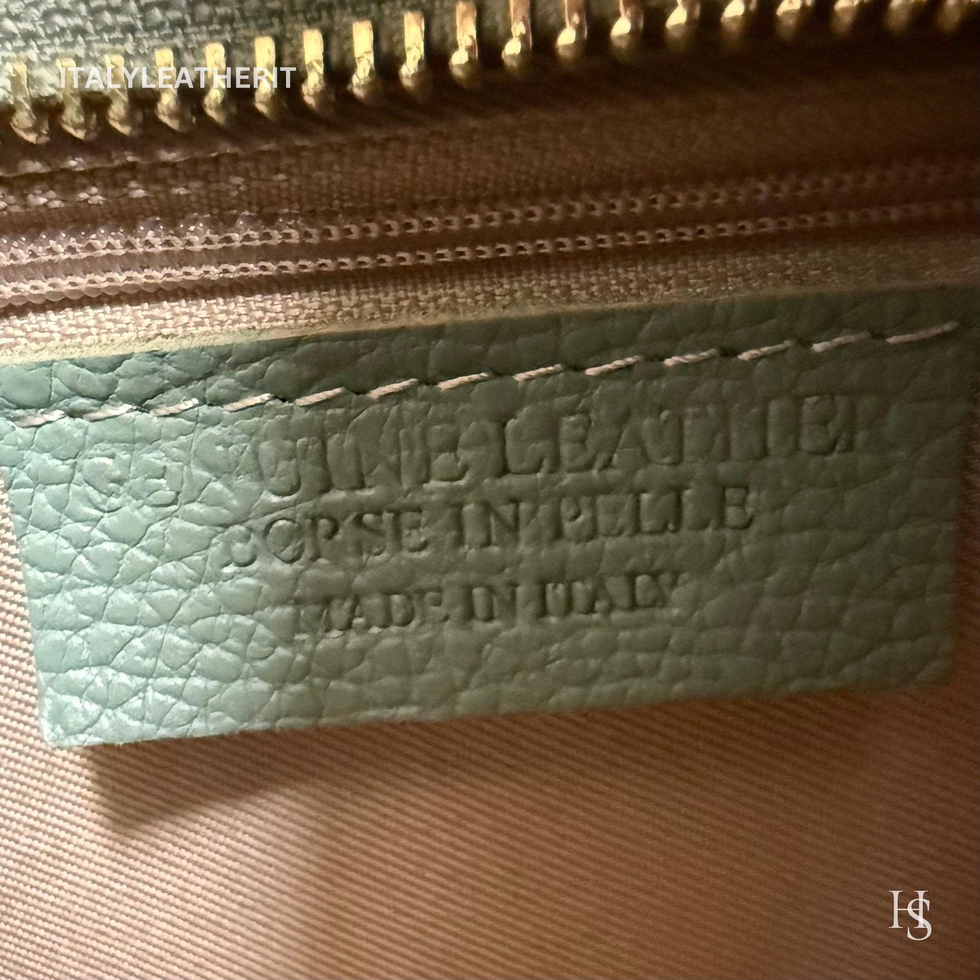 Italian Handmade Leather Bags for Women | Elegant Leather Tote from Florence with Bee-Shaped Accessory Clasp Closure