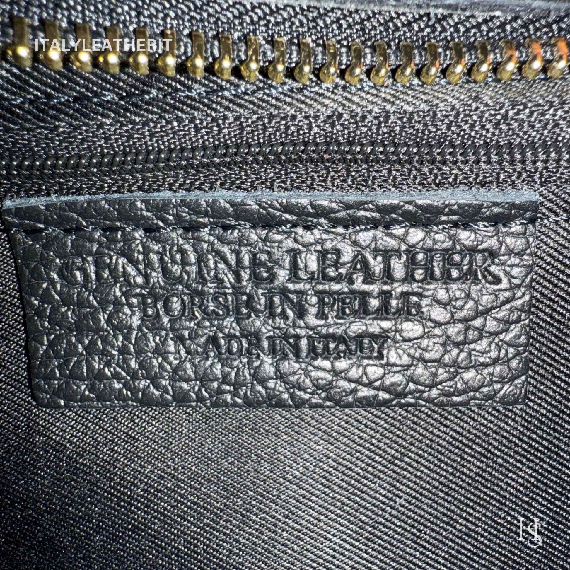 Italian Handmade Leather Bags for Women | Elegant Leather Tote from Florence with Bee-Shaped Accessory Clasp Closure