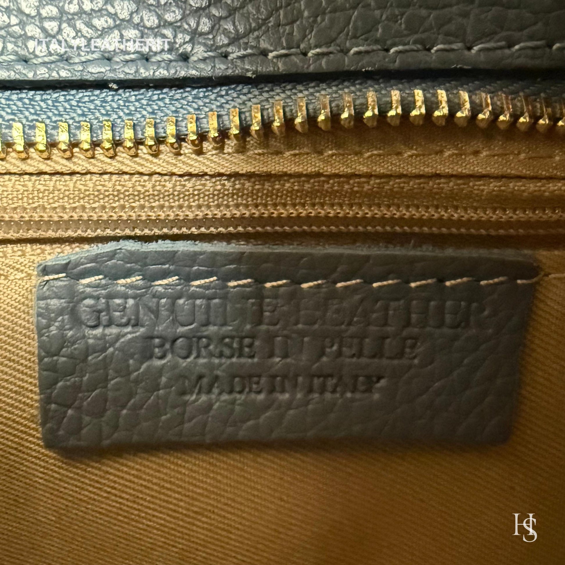 Italian Handmade Leather Bags for Women | Elegant Leather Tote from Florence with Bee-Shaped Accessory Clasp Closure