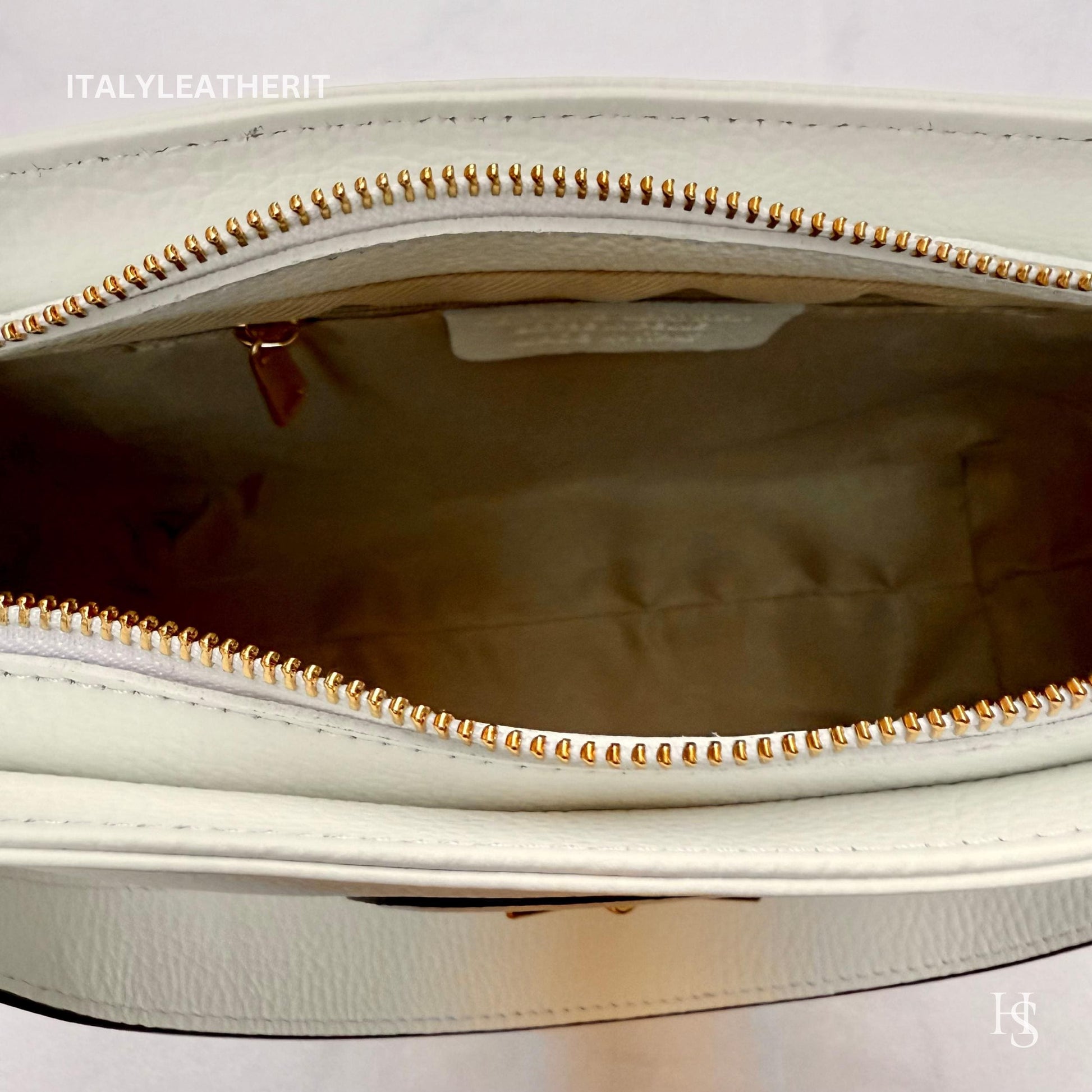 Italian Handmade Leather Bags For Women l l Elegant Leather Tote From Florence, Made in Italy, White leather Tote