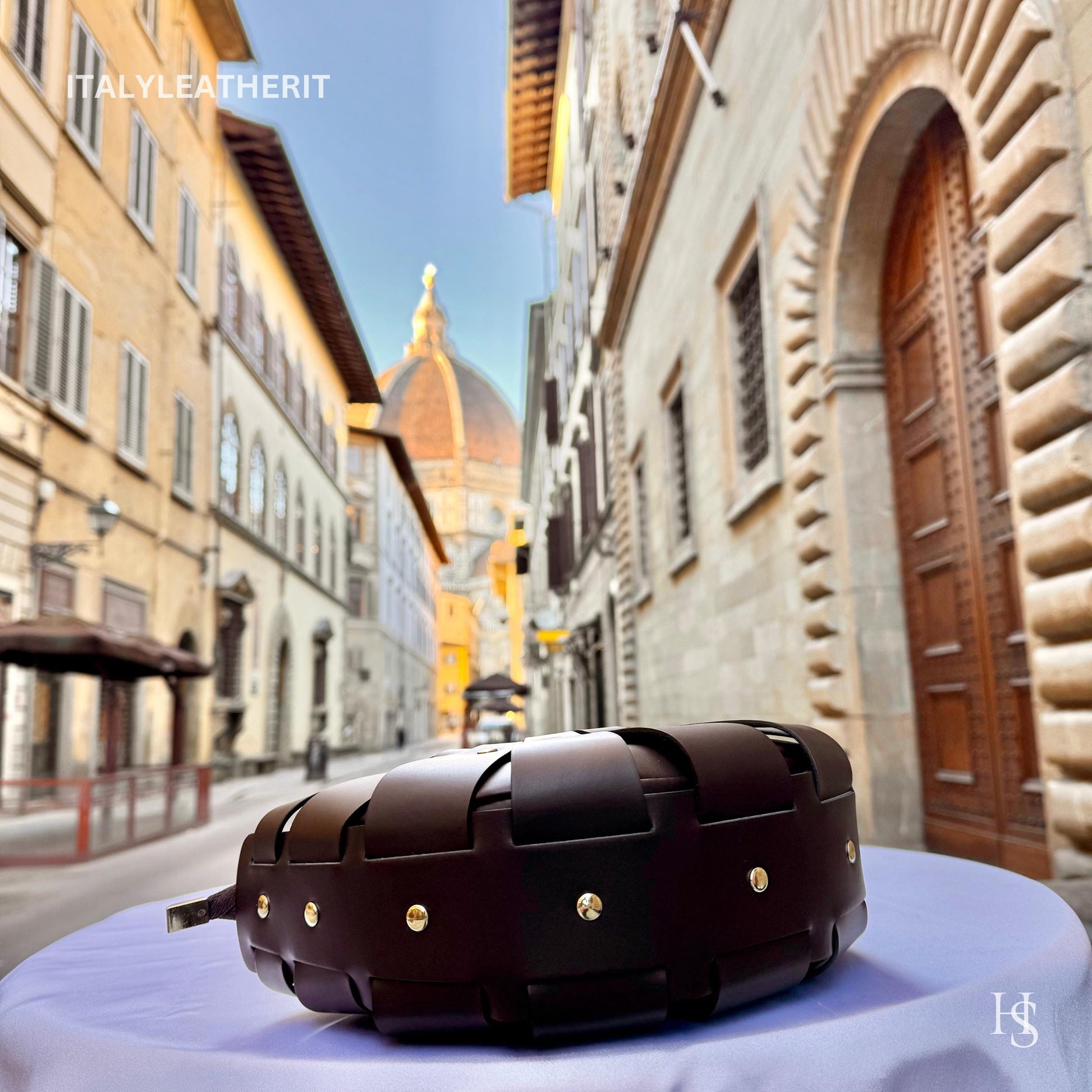 Italian Handmade Leather Bags For Women l l Elegant Leather Tote From Florence, Dark brown leather tote