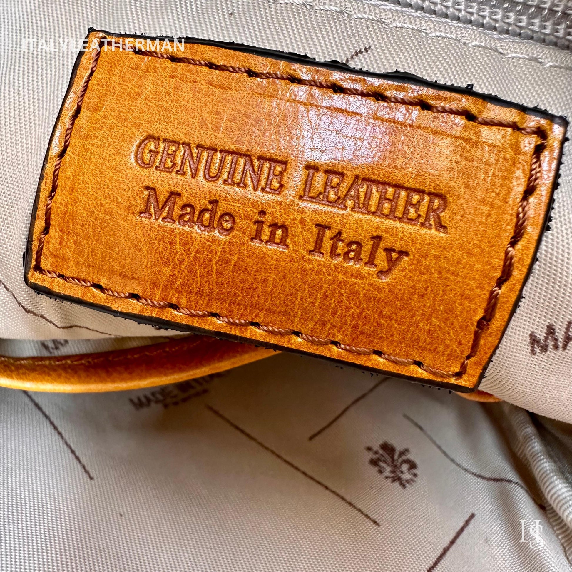 Italian Handmade Leather Sling Bag for Unisex Made In Italy from Florence | Waist Bag