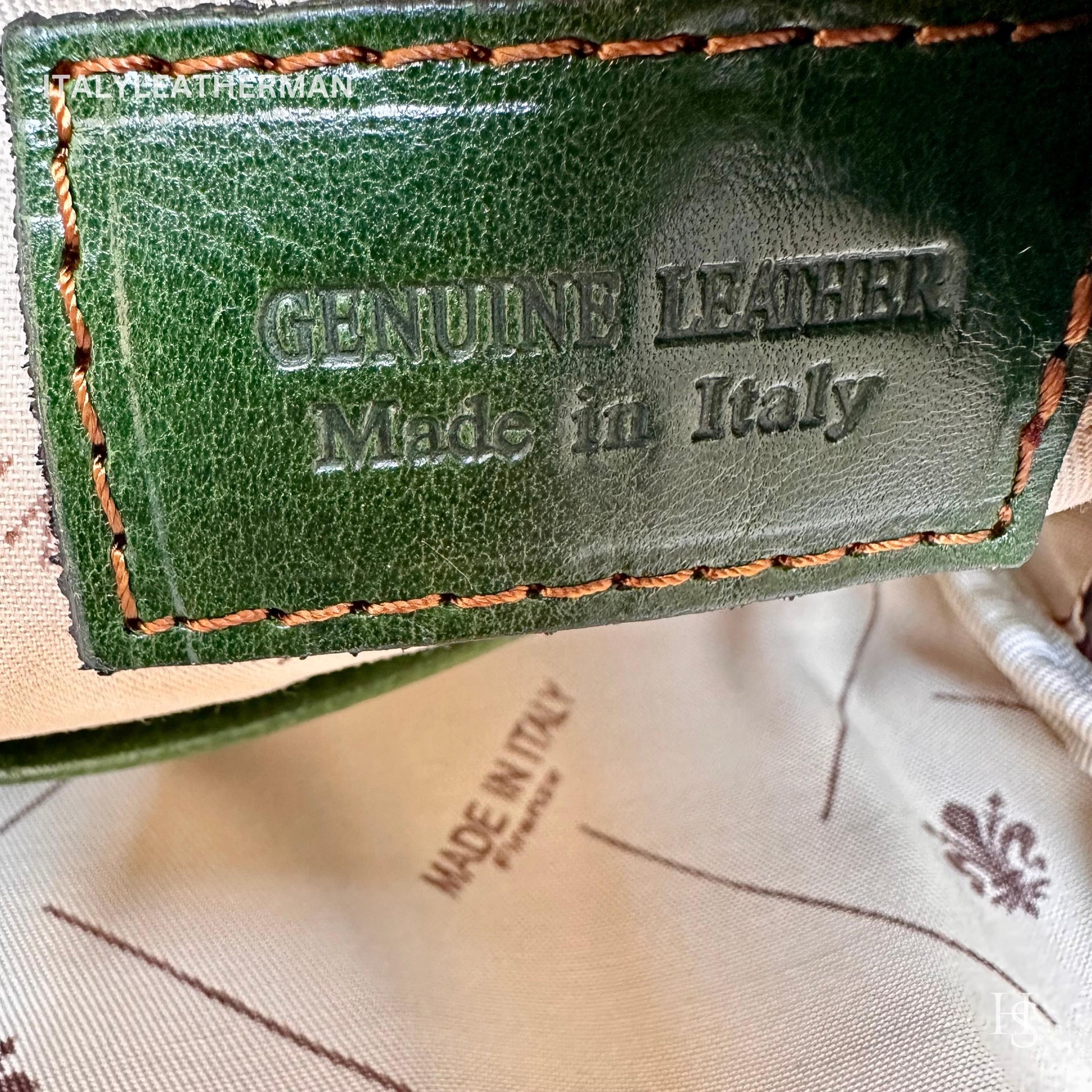 Italian Handmade Leather Sling Bag for Unisex Made In Italy from Florence | Waist Bag, gifts for him