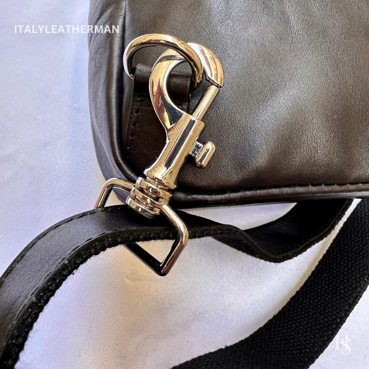 Italian Handmade Leather Sling Bags for Unisex, Crafted in Florence - Versatile Waist Bag and Leather Fanny Pack