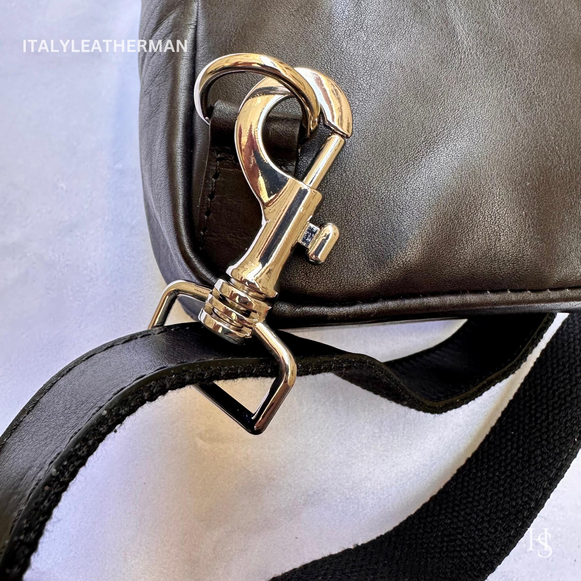Italian Handmade Leather Sling Bags for Unisex, Crafted in Florence - Versatile Waist Bag and Leather Fanny Pack