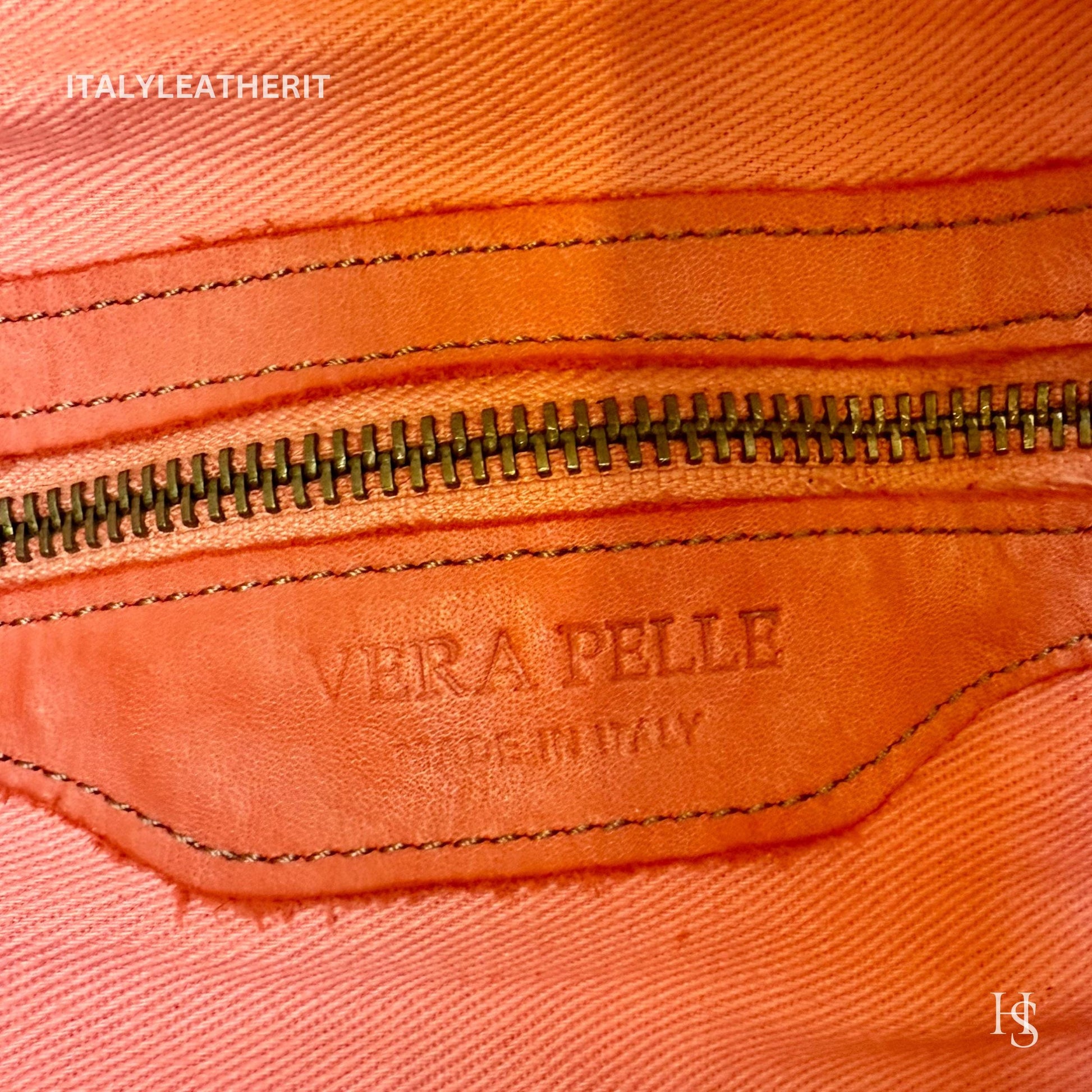 Italian Handmade Leather Sling Bag for Unisex Made In Italy from Florence | Waist Bag, orang bag