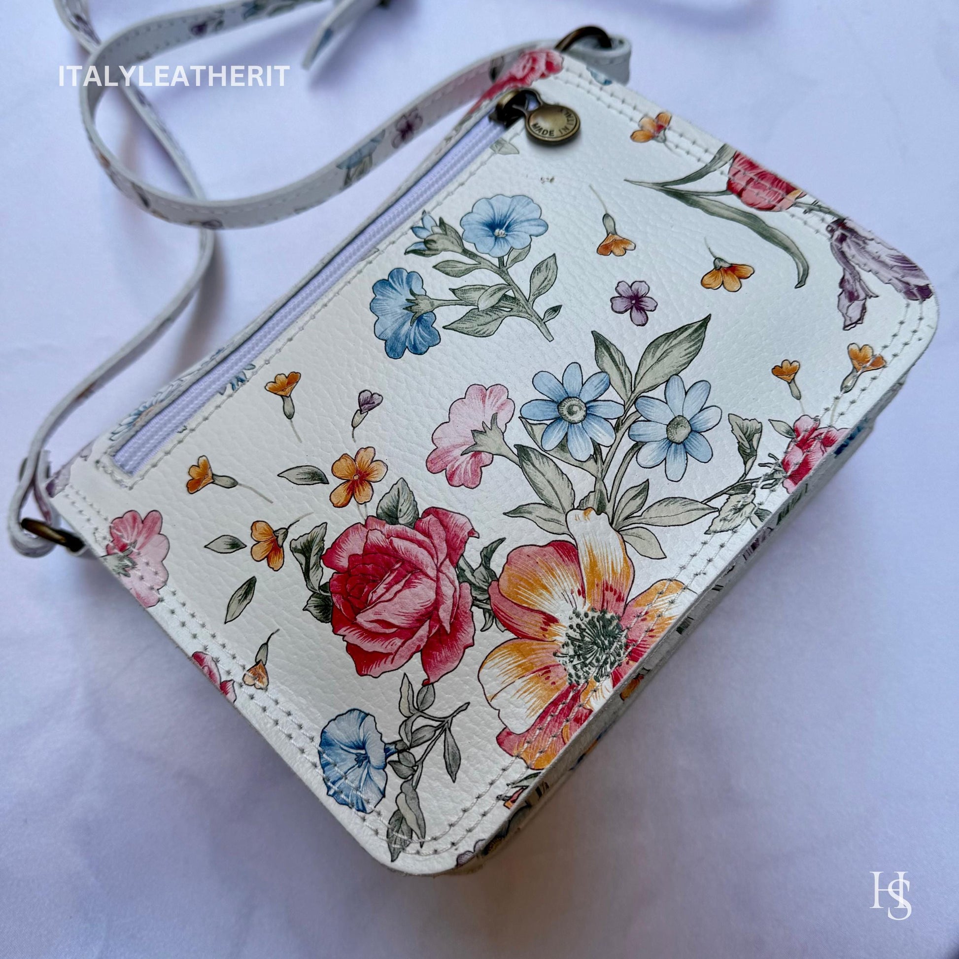 Italian Handmade Leather Bags For Women | Elegant Mini Leather Tote From Florence | Small Crossbody Bag, Mini Bag